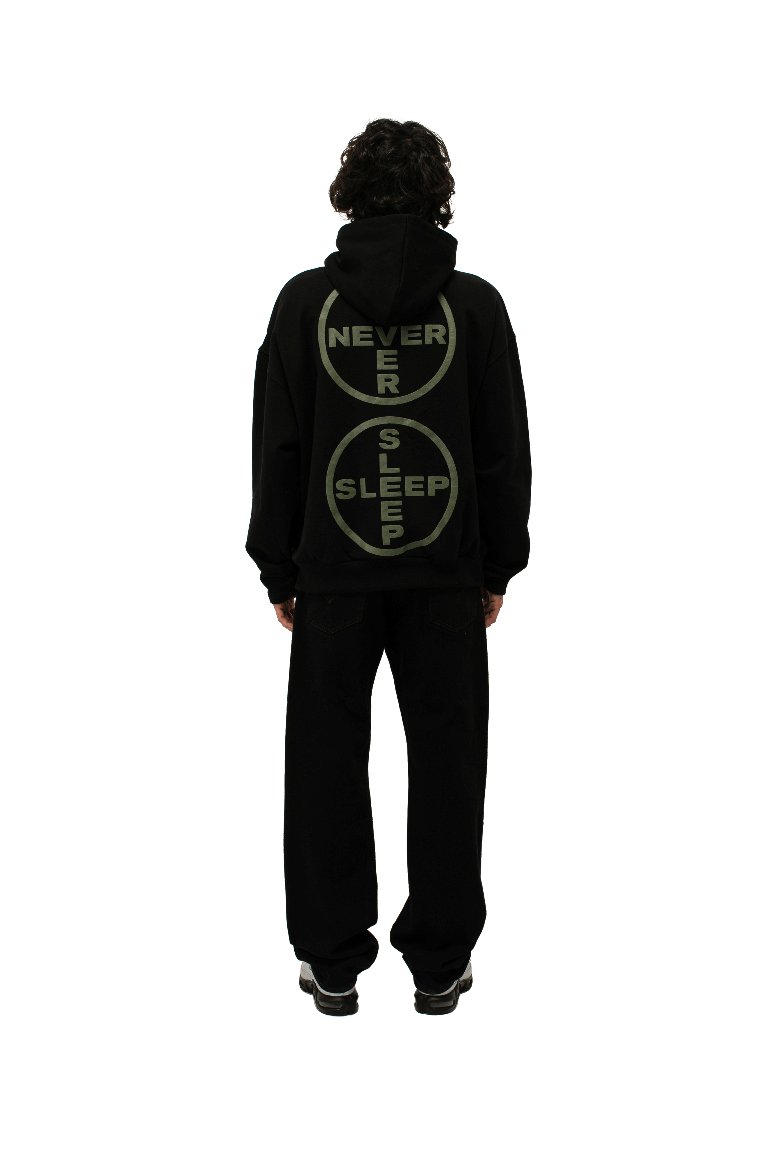 Never Sleep Logo Hoodie