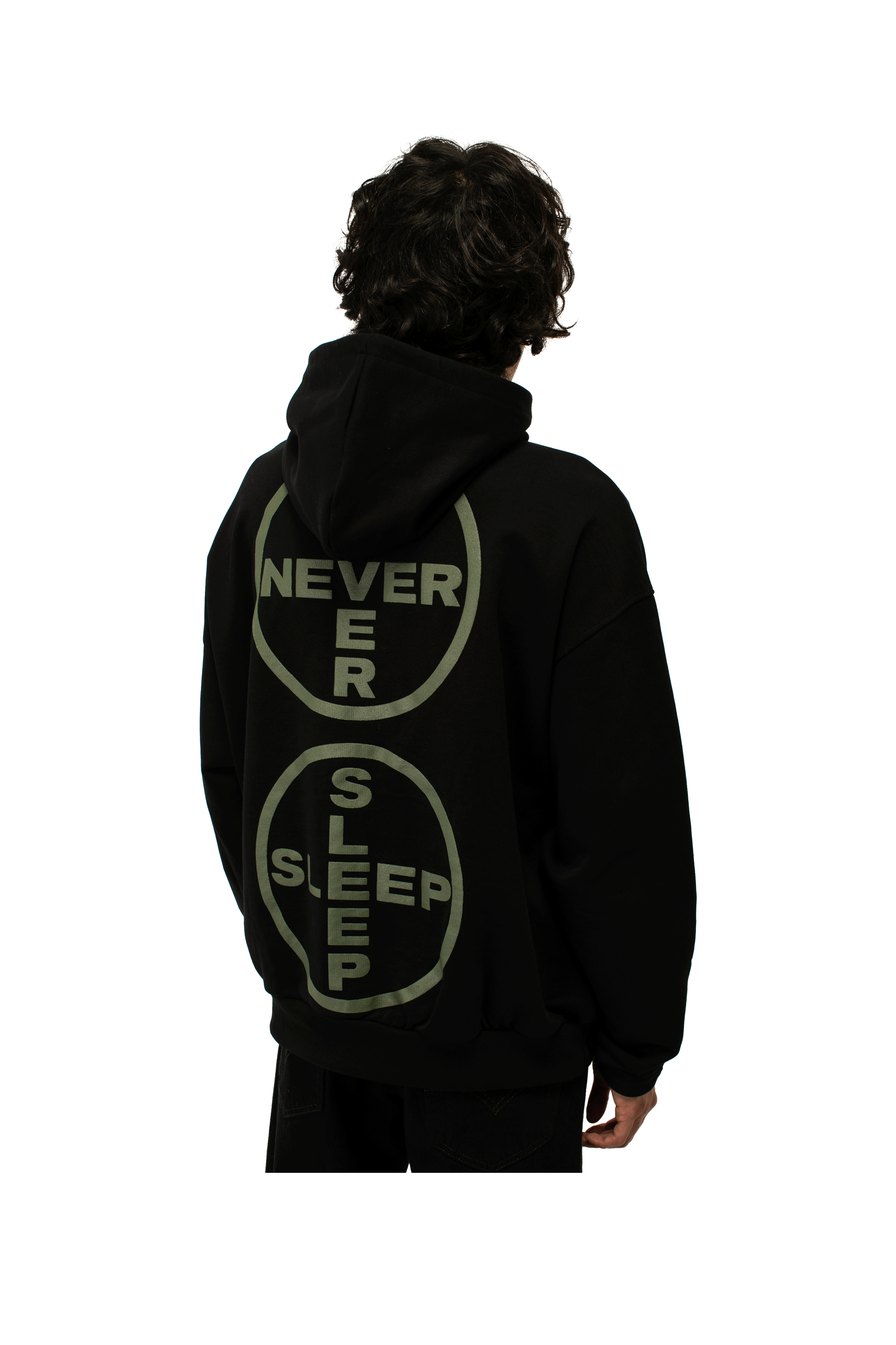 Never Sleep Logo Hoodie