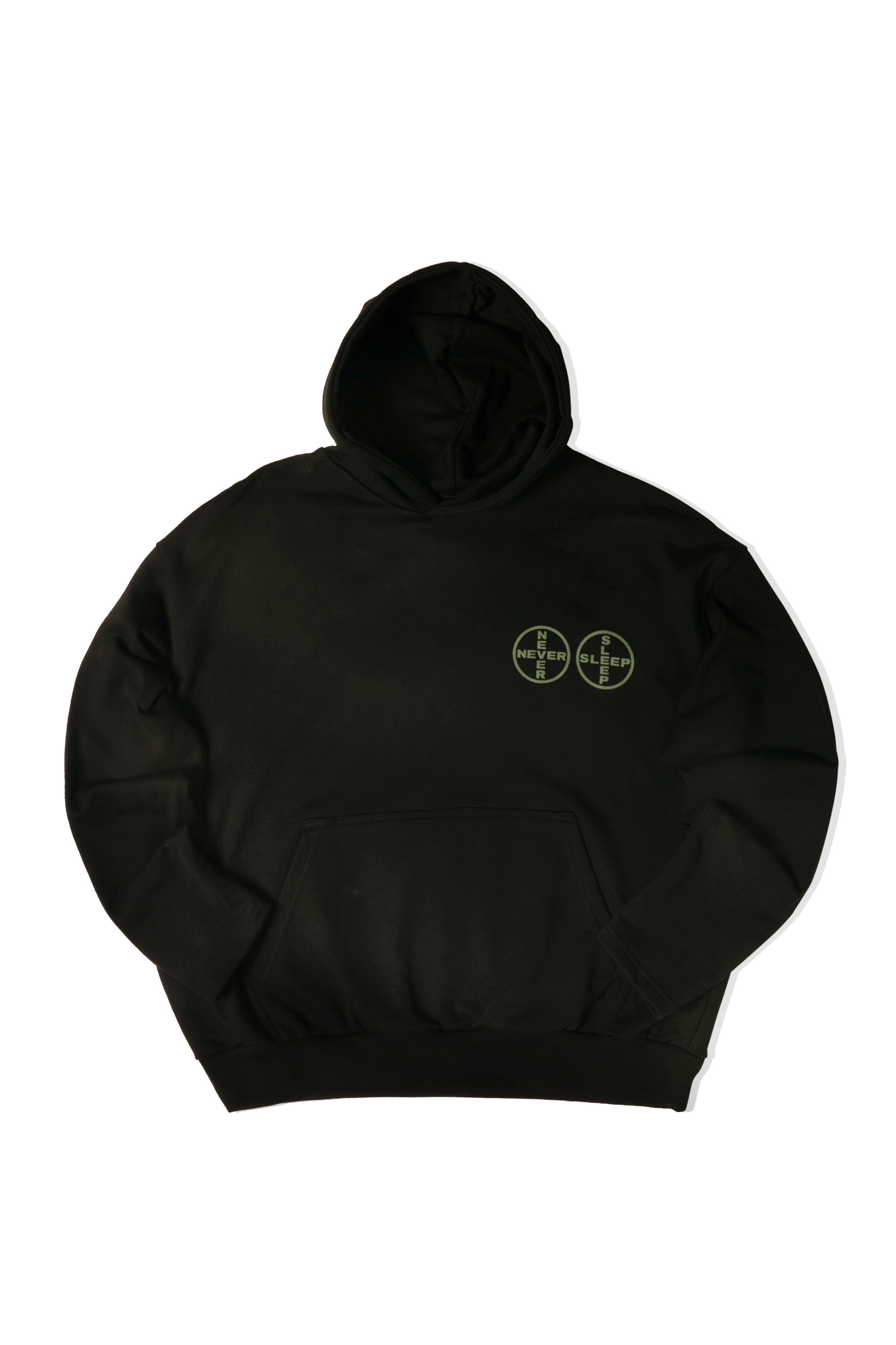 Never Sleep Logo Hoodie