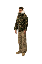 Woodland Camo Link Fur Parka