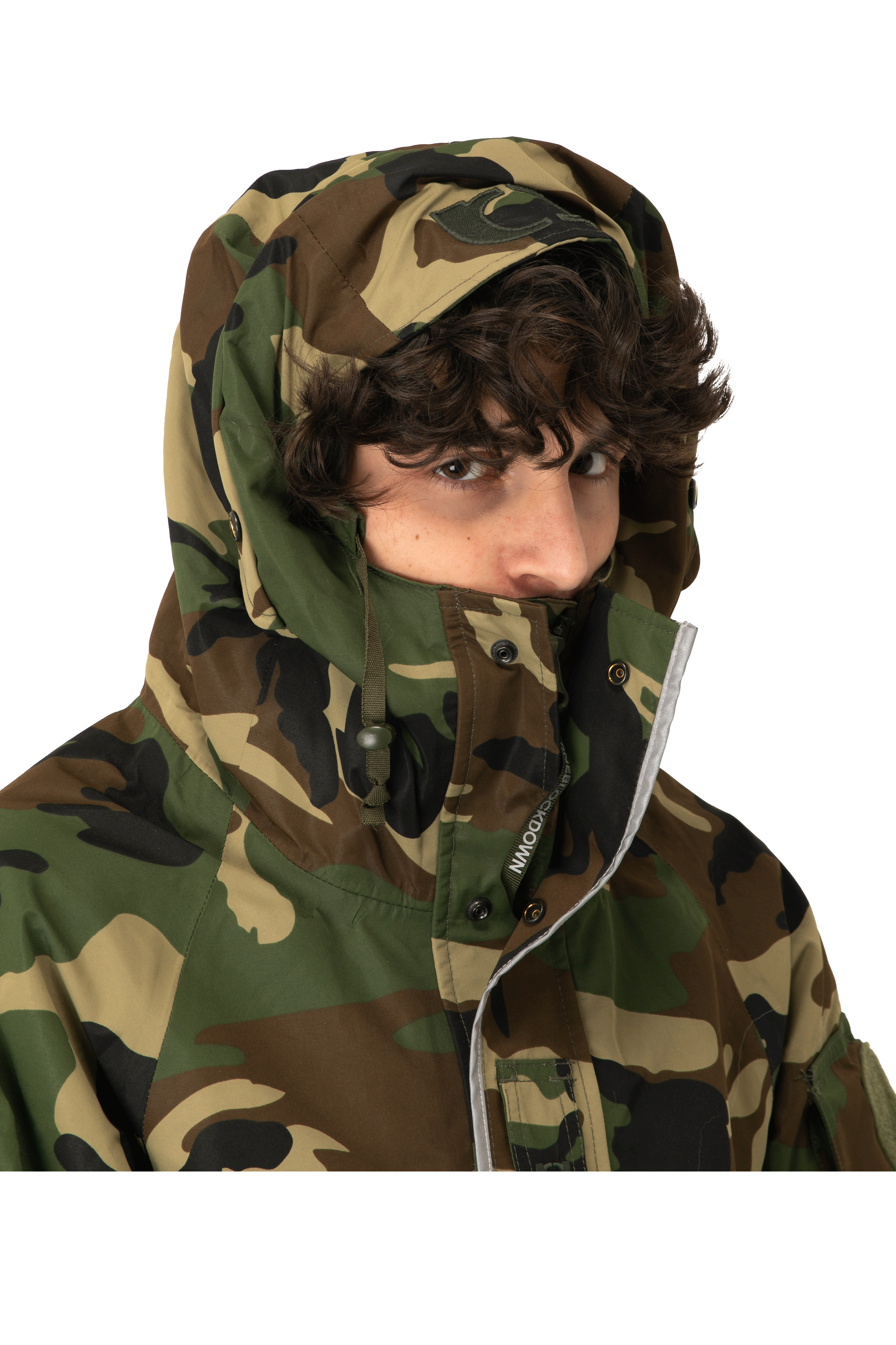 Woodland Camo Link Fur Parka