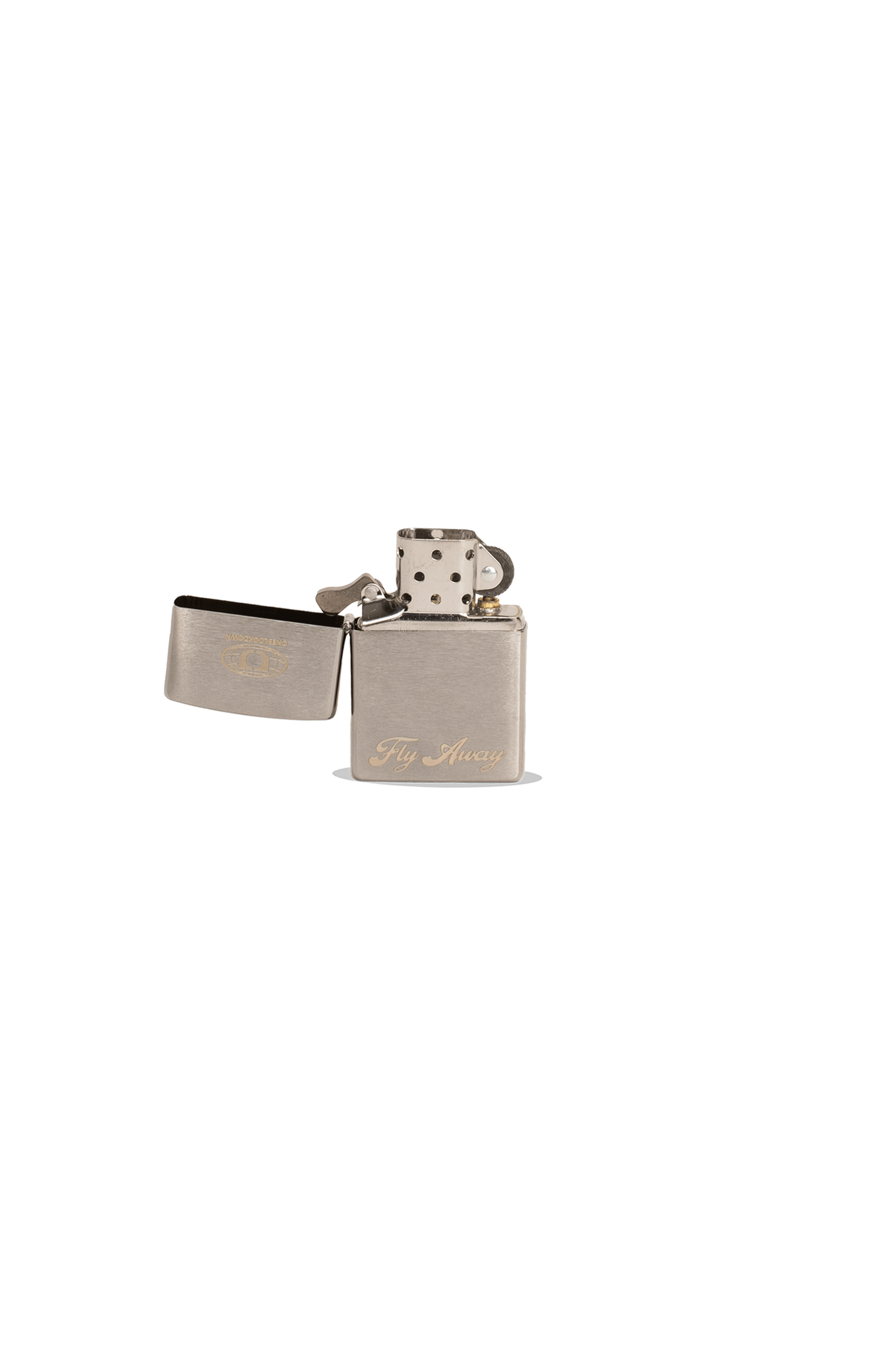 "Fly Away" Classic Brushed Chrome Zippo.