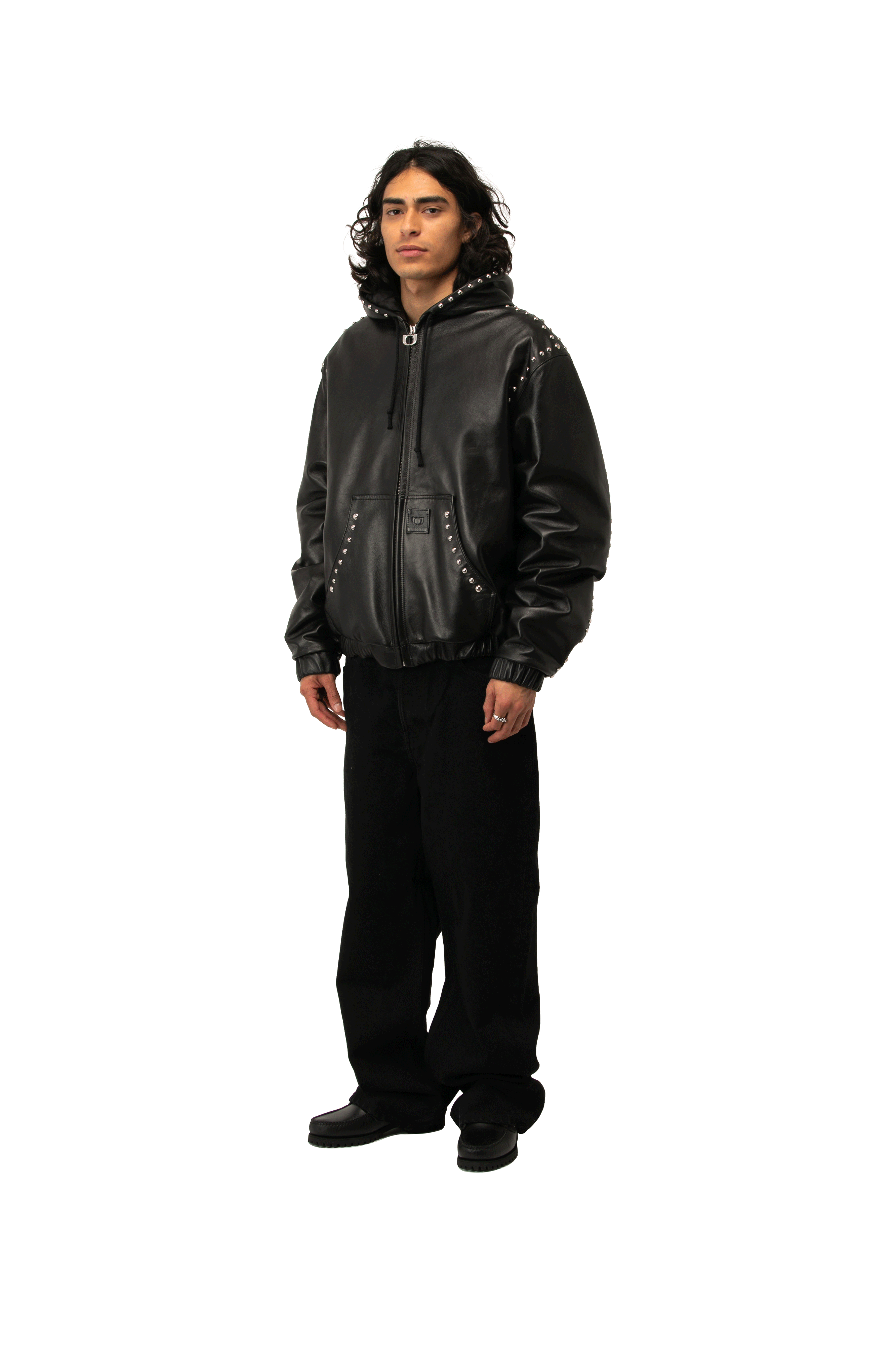 Studded Active Leather Jacket