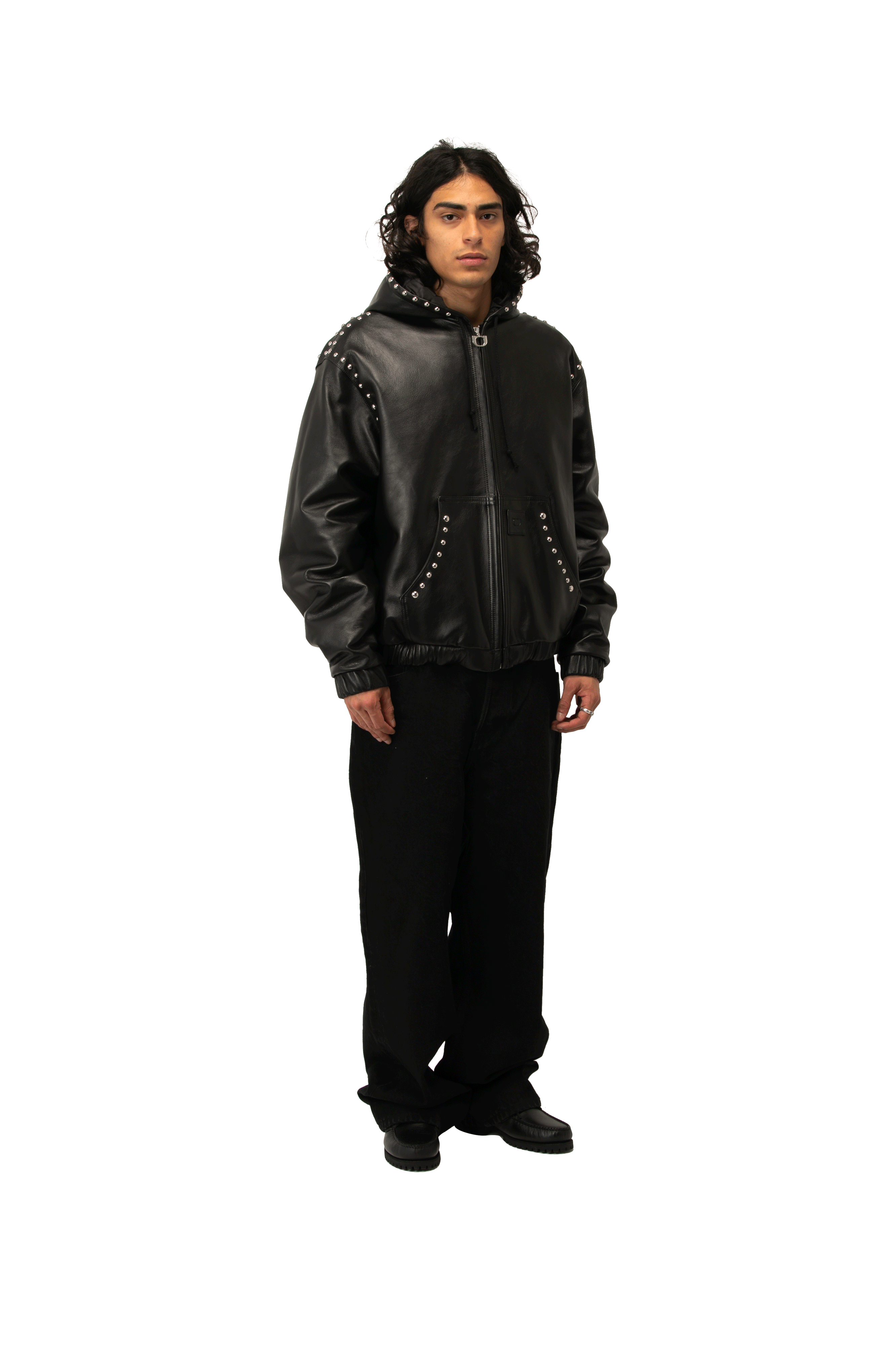 Studded Active Leather Jacket