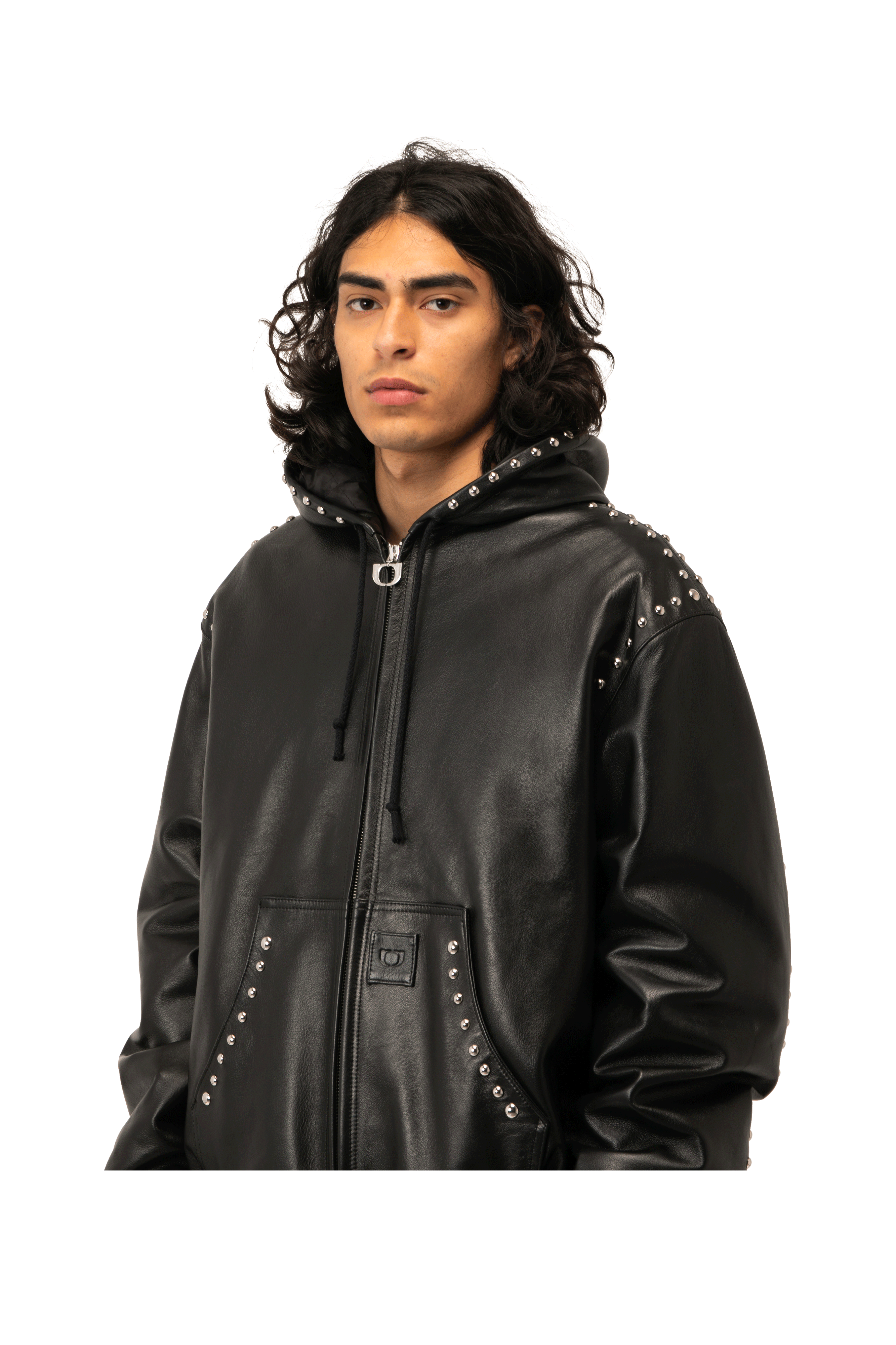 Studded Active Leather Jacket