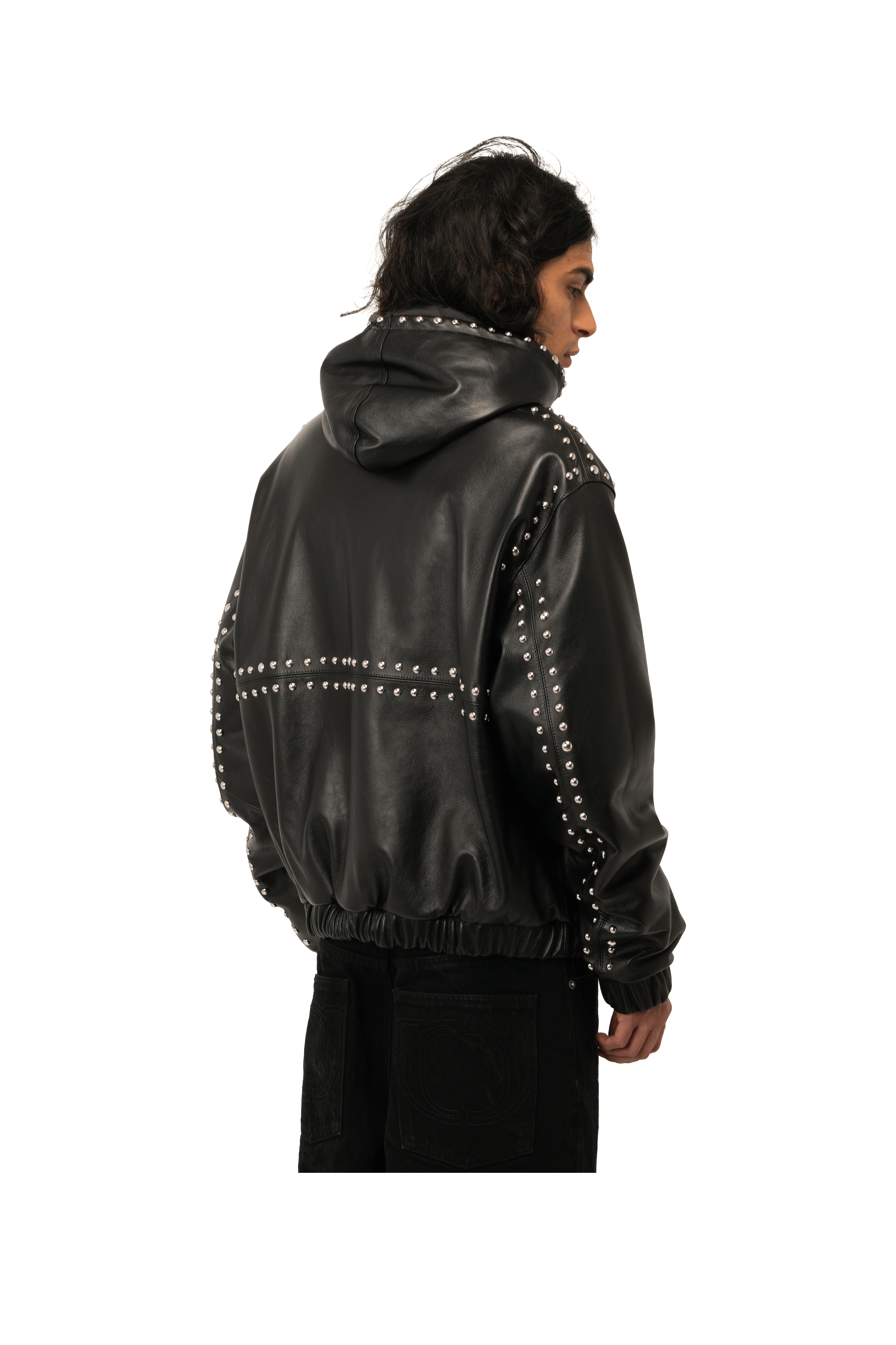 Studded Active Leather Jacket