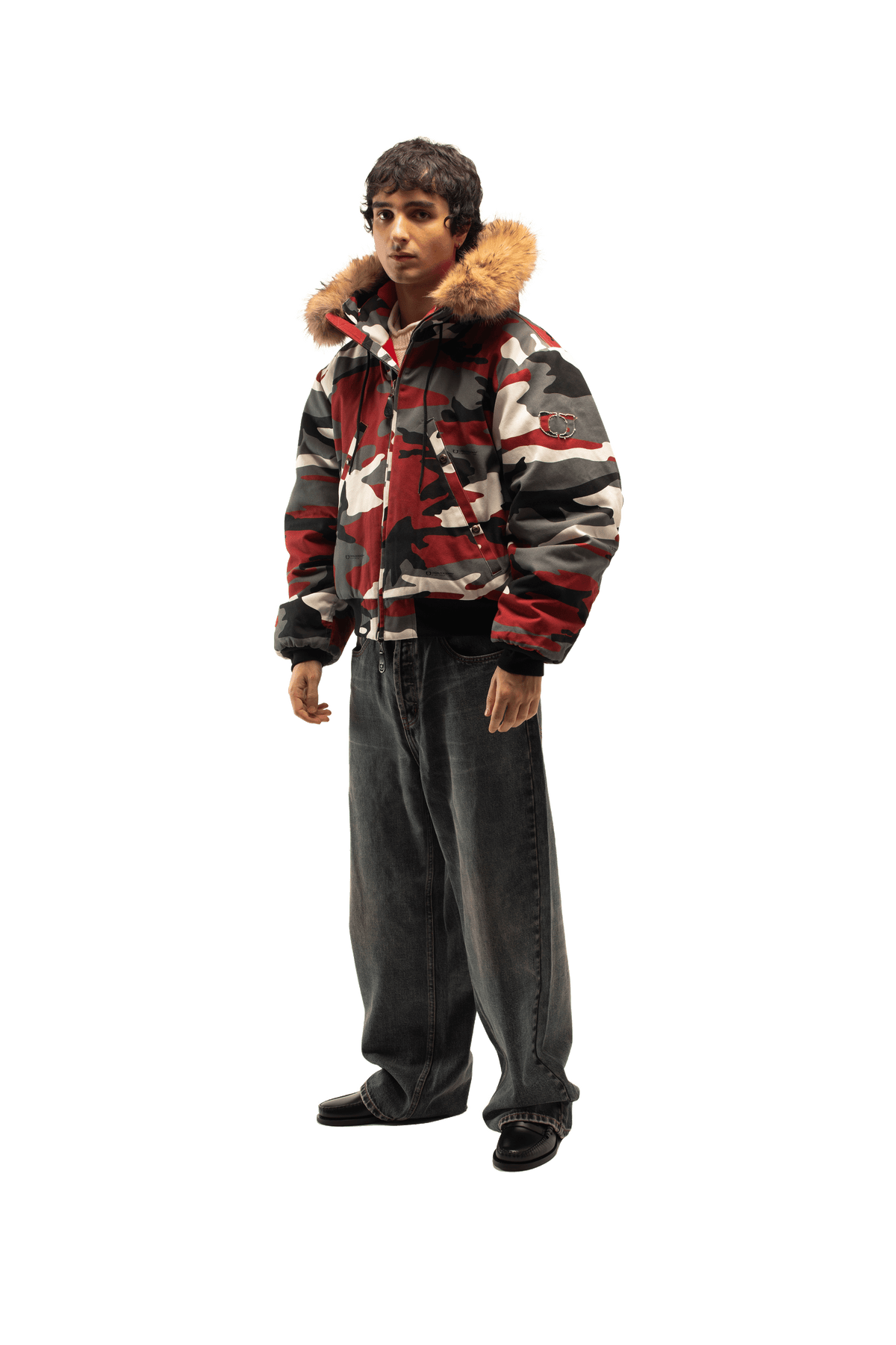 Reversible Camo Hood Bomber