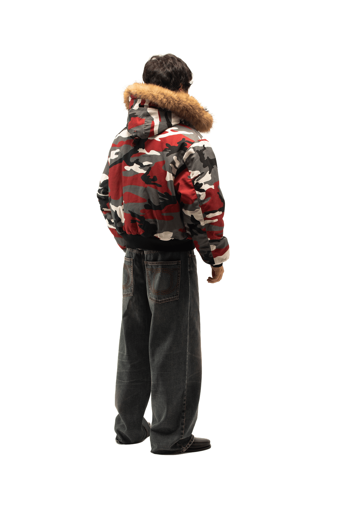 Reversible Camo Hood Bomber