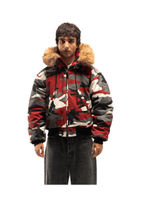 Reversible Camo Hood Bomber