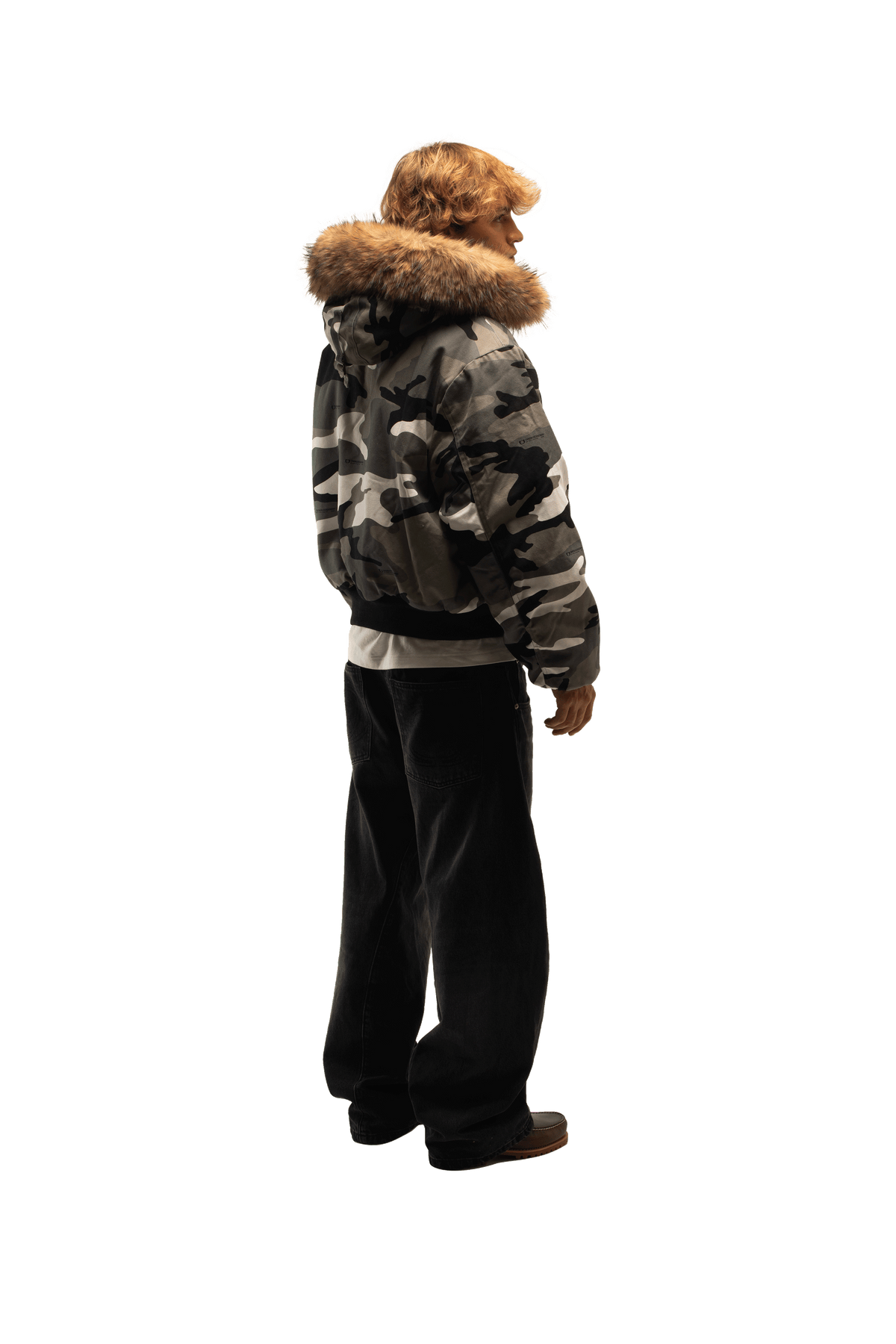 Reversible Camo Hood Bomber