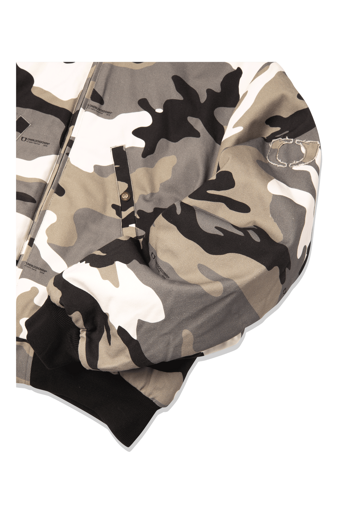 Reversible Camo Hood Bomber