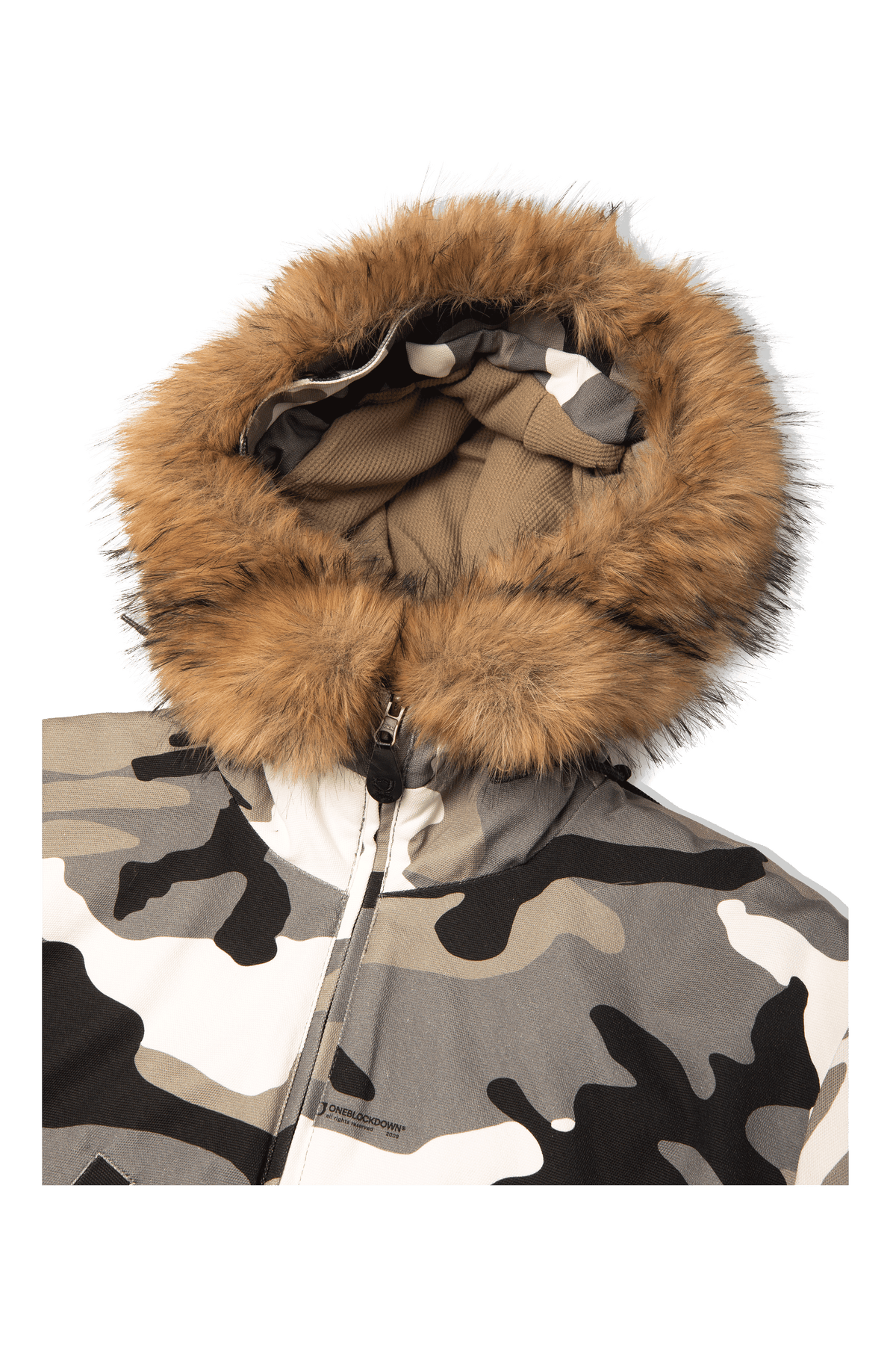 Reversible Camo Hood Bomber