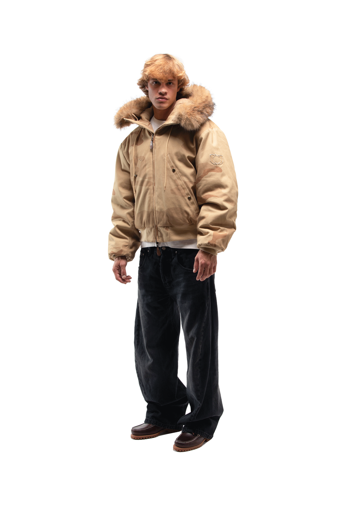 Reversible Camo Hood Bomber