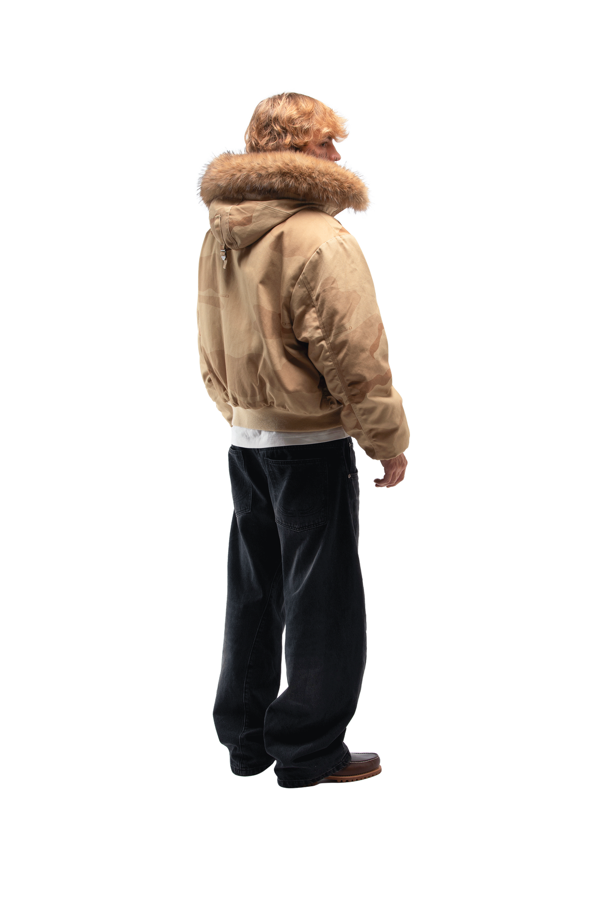 Reversible Camo Hood Bomber