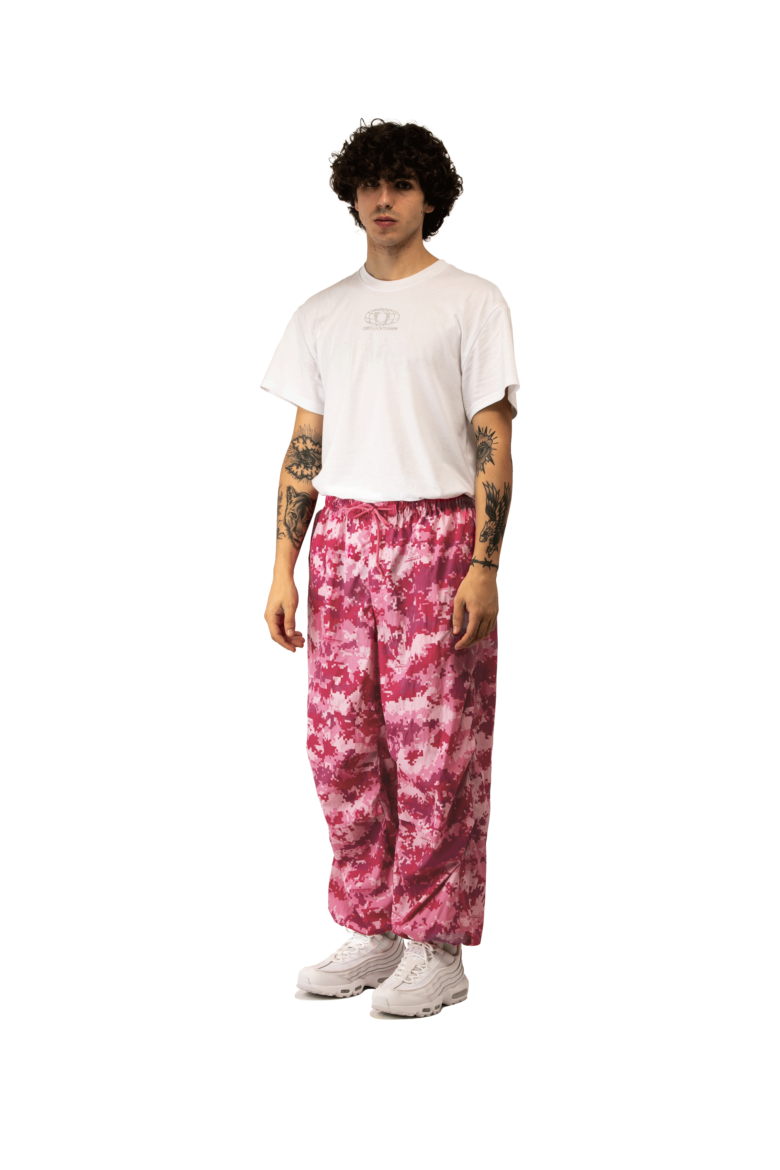 Pink Digi Camo Track Pants