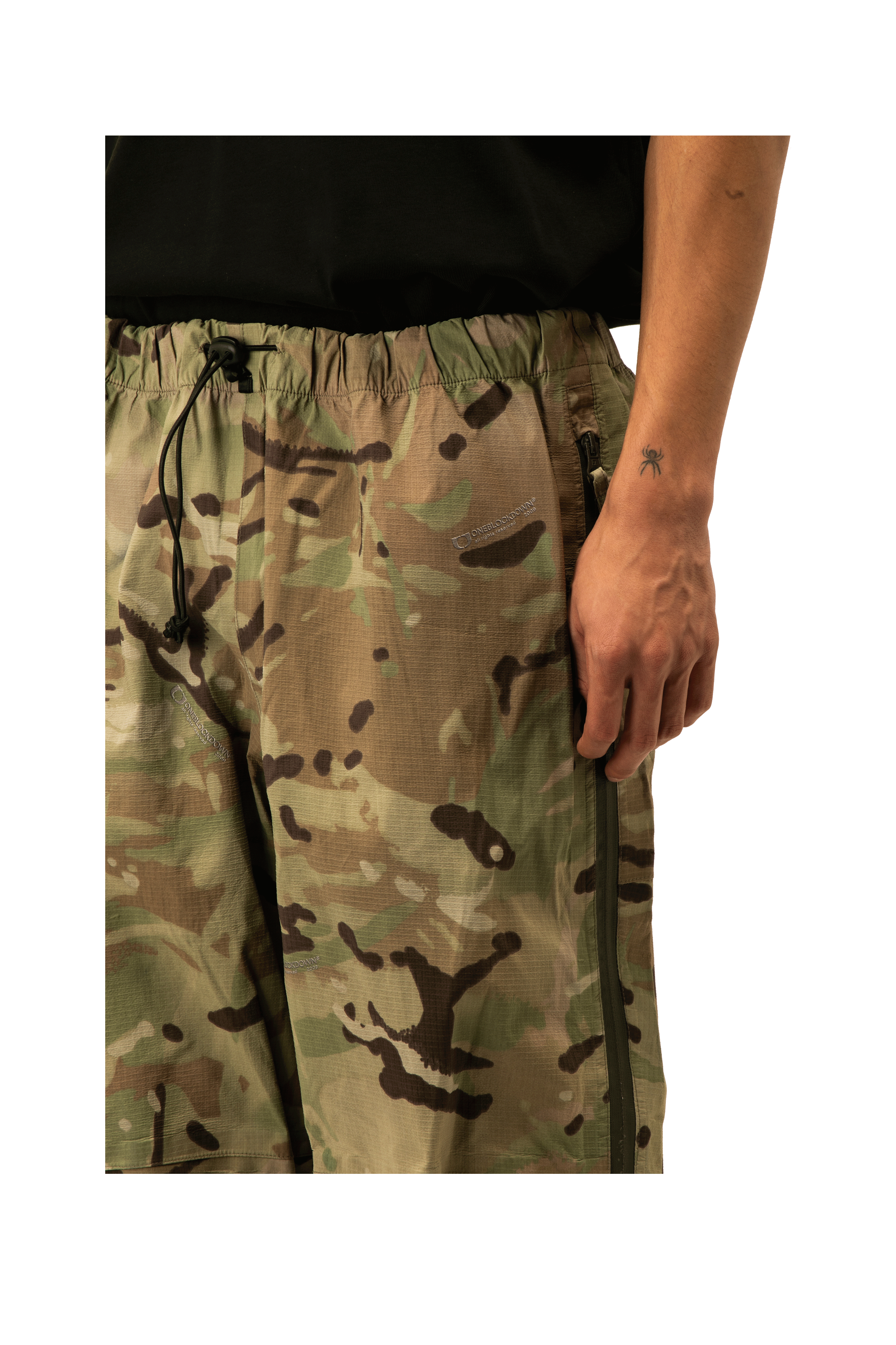 Side Zip Camo Waterproof Pants