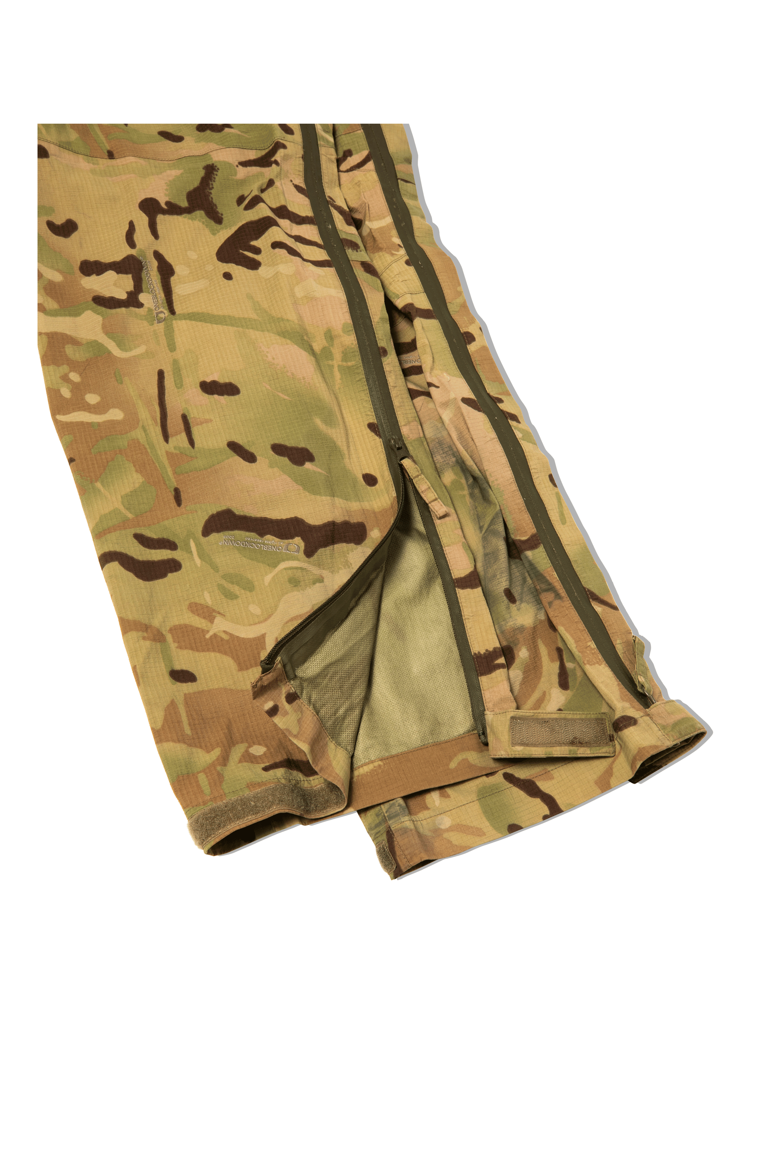 Side Zip Camo Waterproof Pants