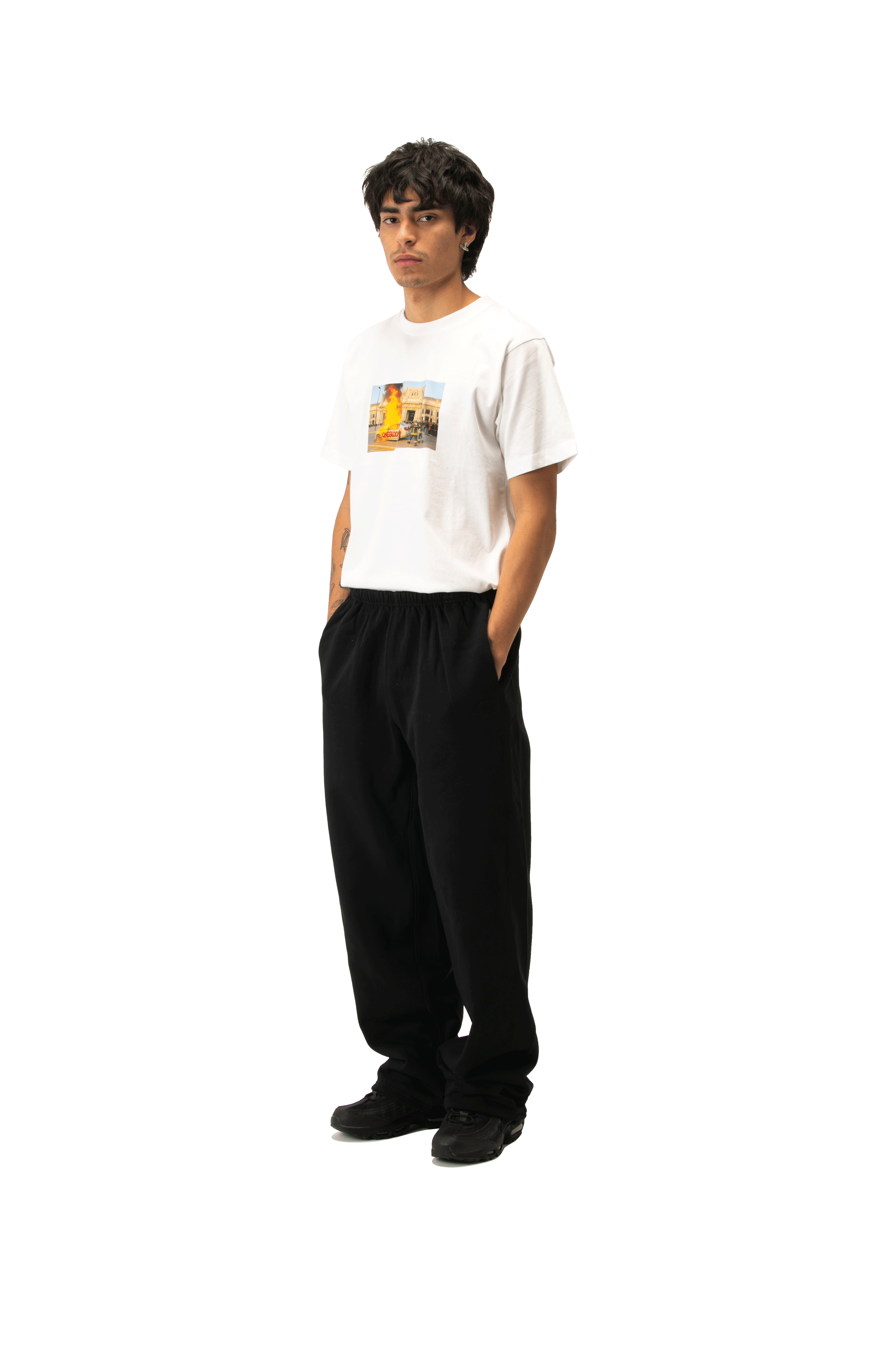 Embroidered Straight Leg Sweatpant