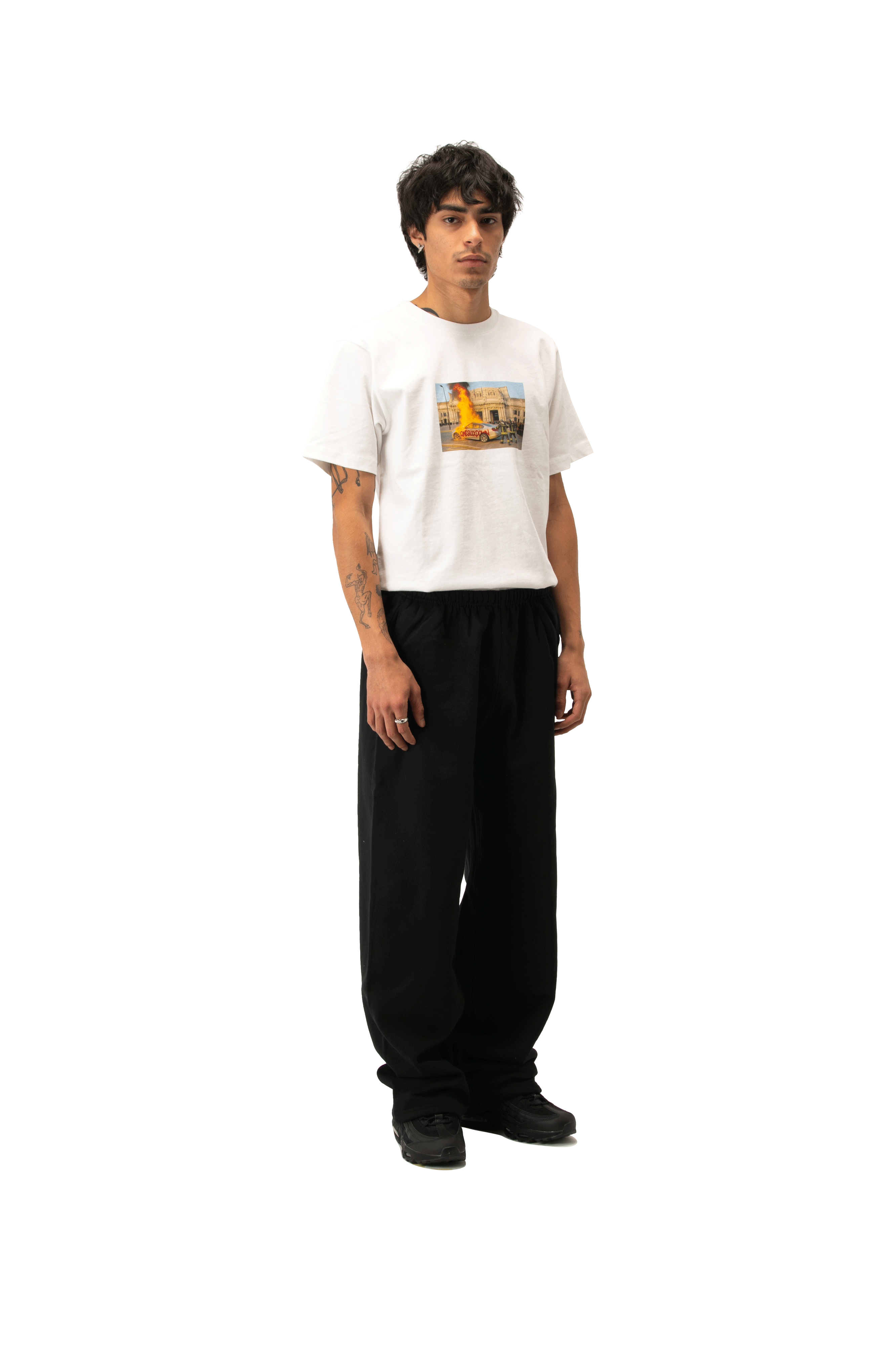 Embroidered Straight Leg Sweatpant