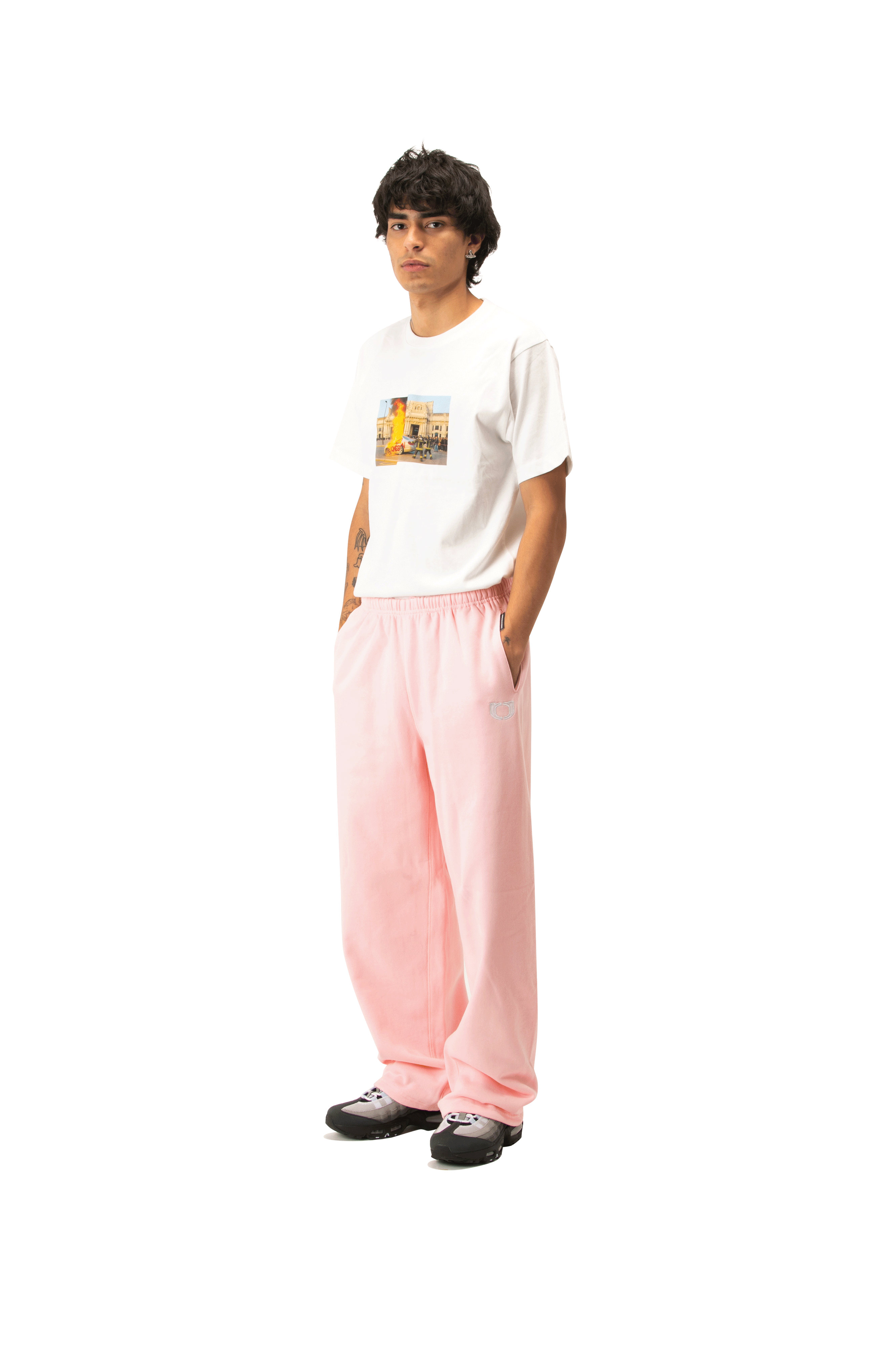 Embroidered Straight Leg Sweatpant