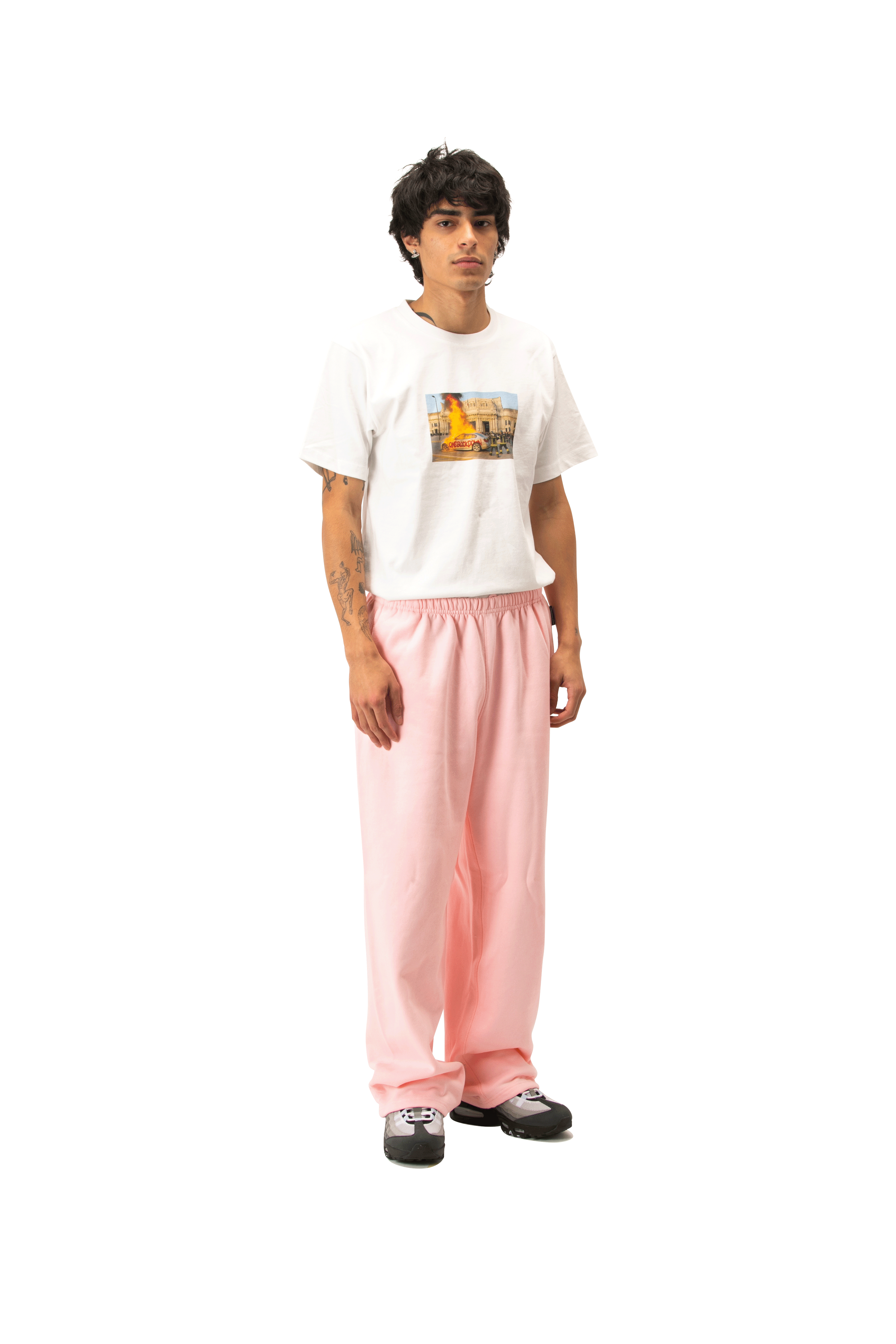 Embroidered Straight Leg Sweatpant