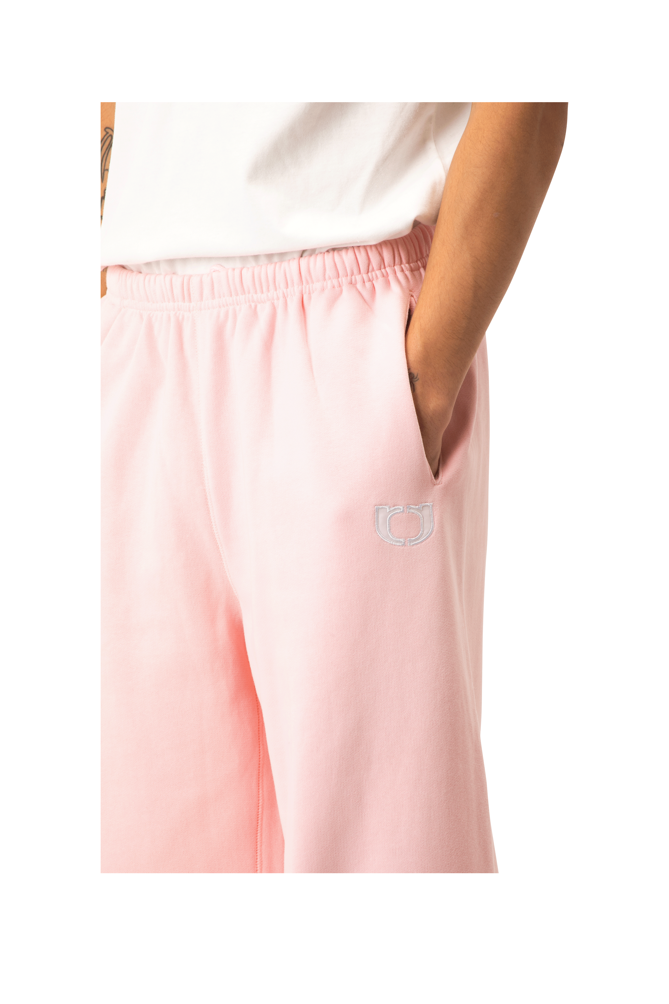 Embroidered Straight Leg Sweatpant