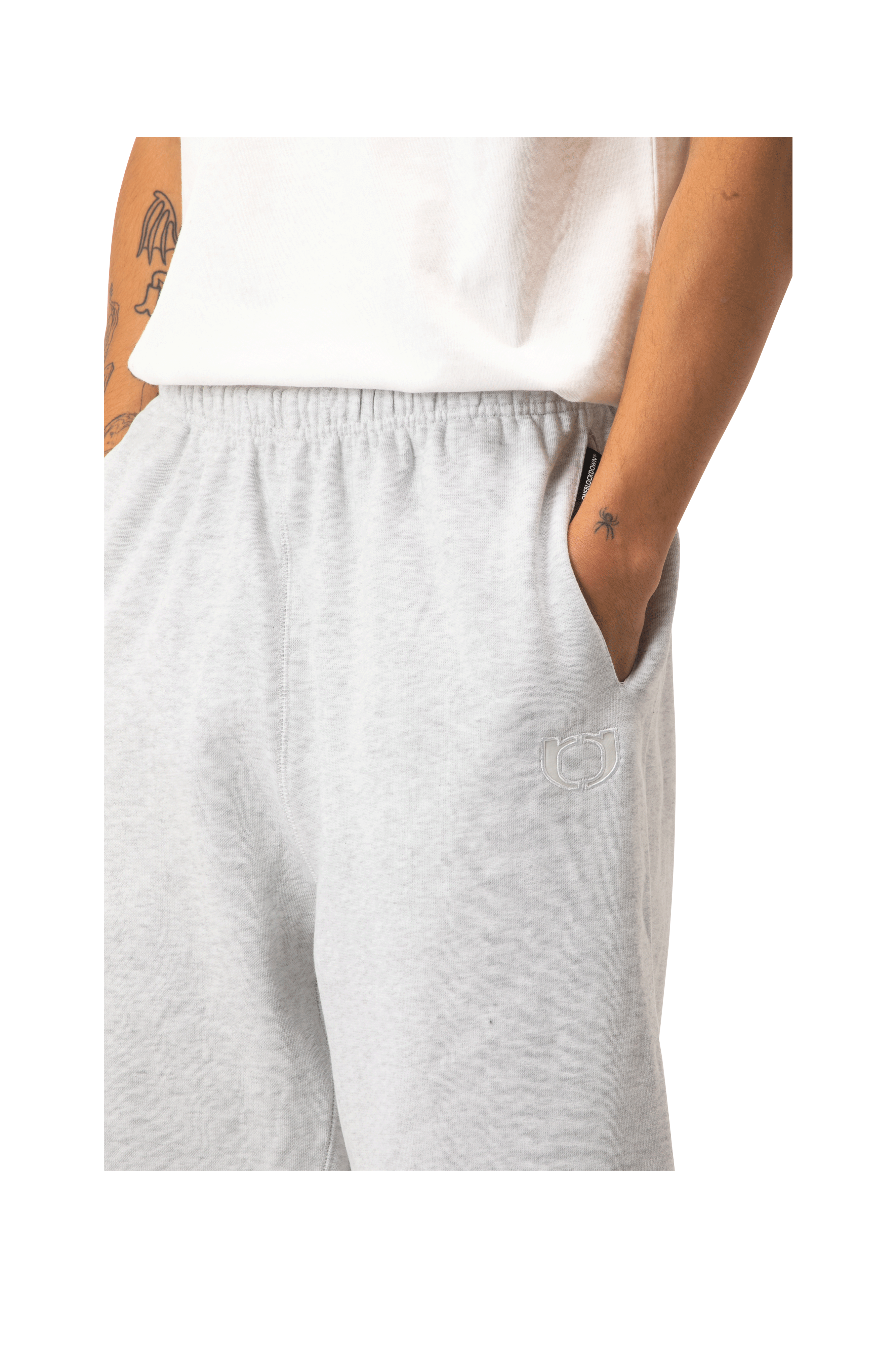 Embroidered Straight Leg Sweatpant