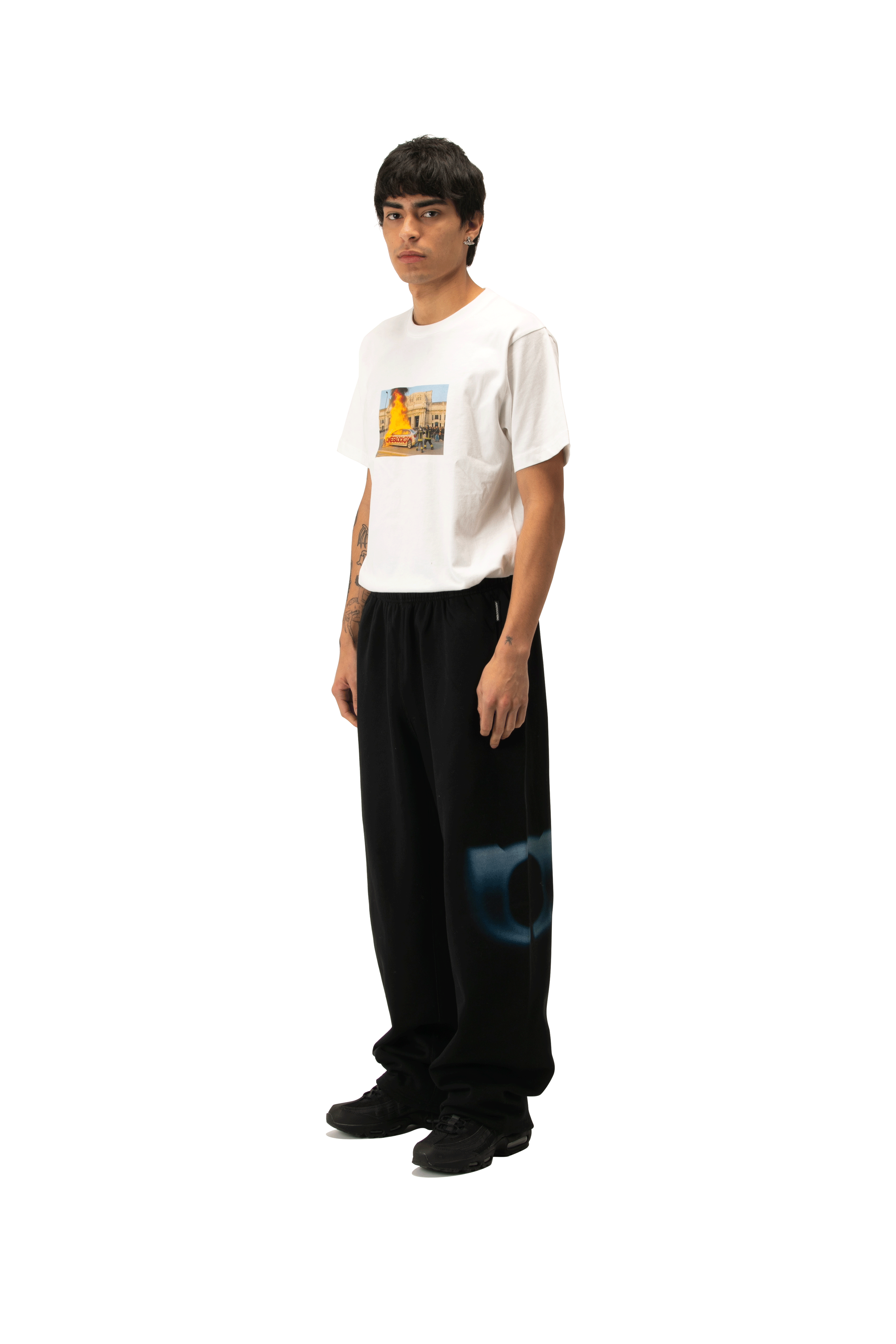 Faded Logo Straight Leg Sweatpant