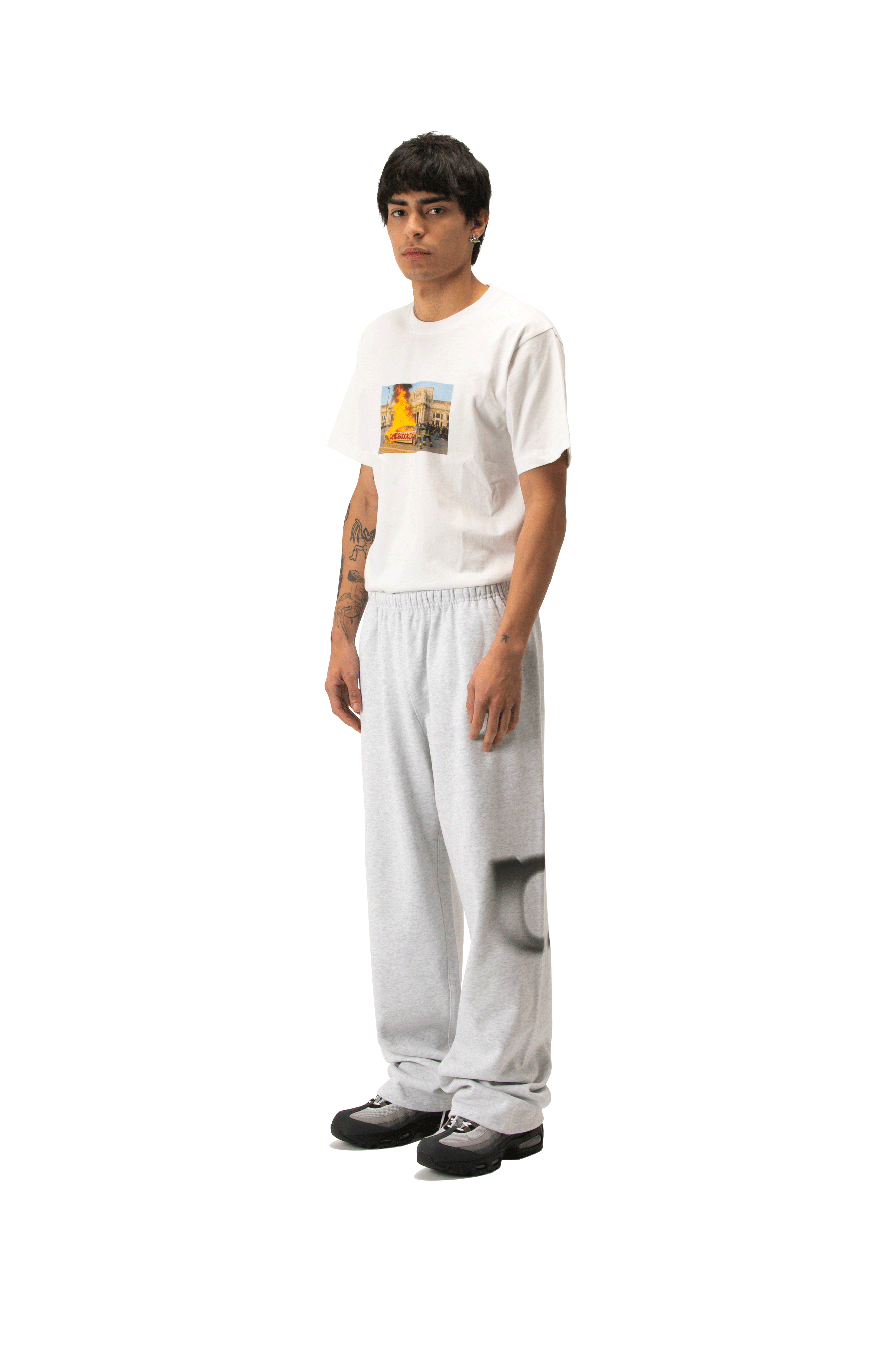 Faded Logo Straight Leg Sweatpant