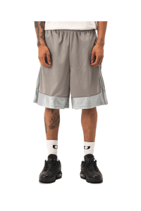 Mesh Puff Print Basketball Shorts