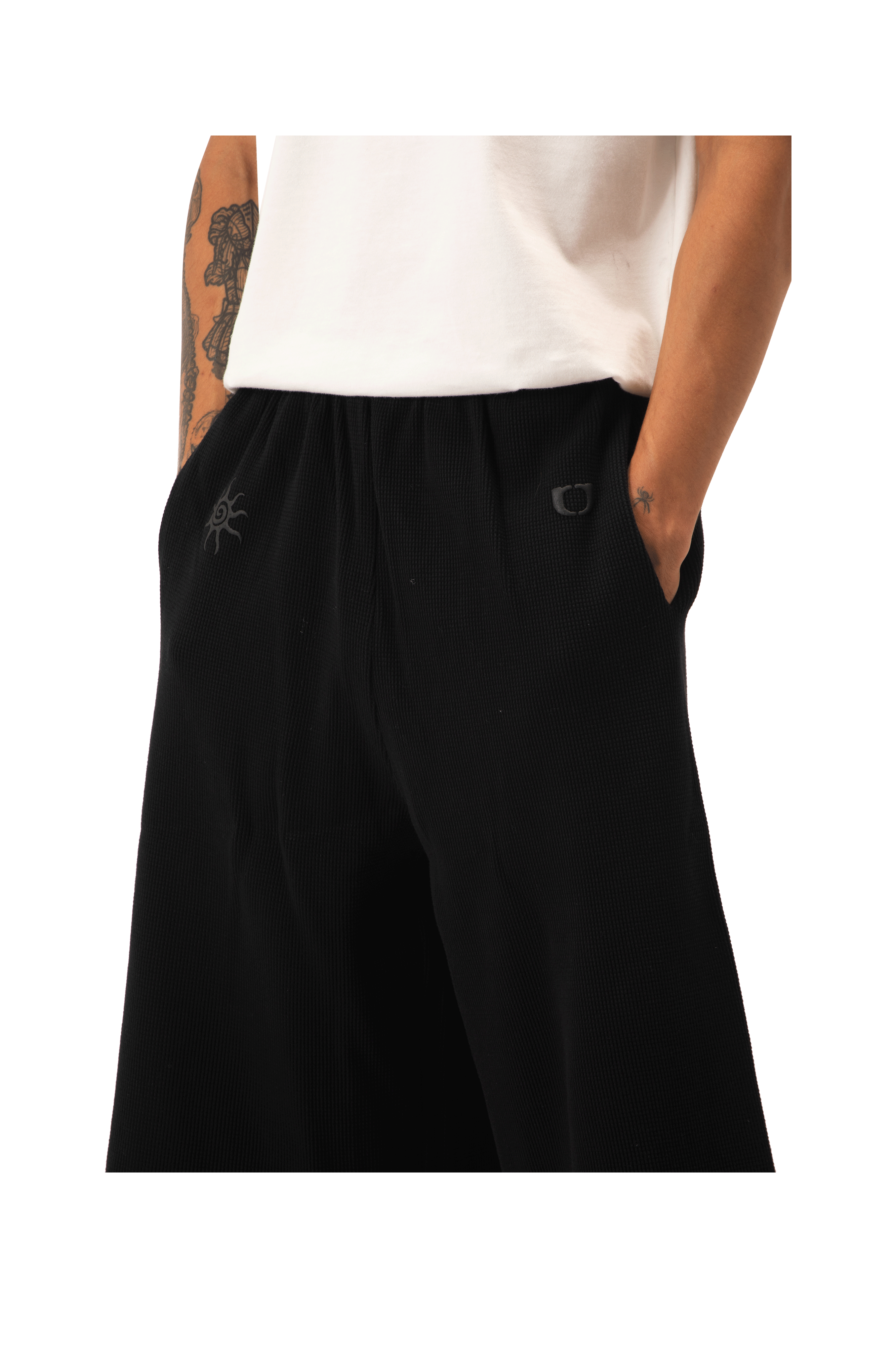 Cropped Waffle Pant