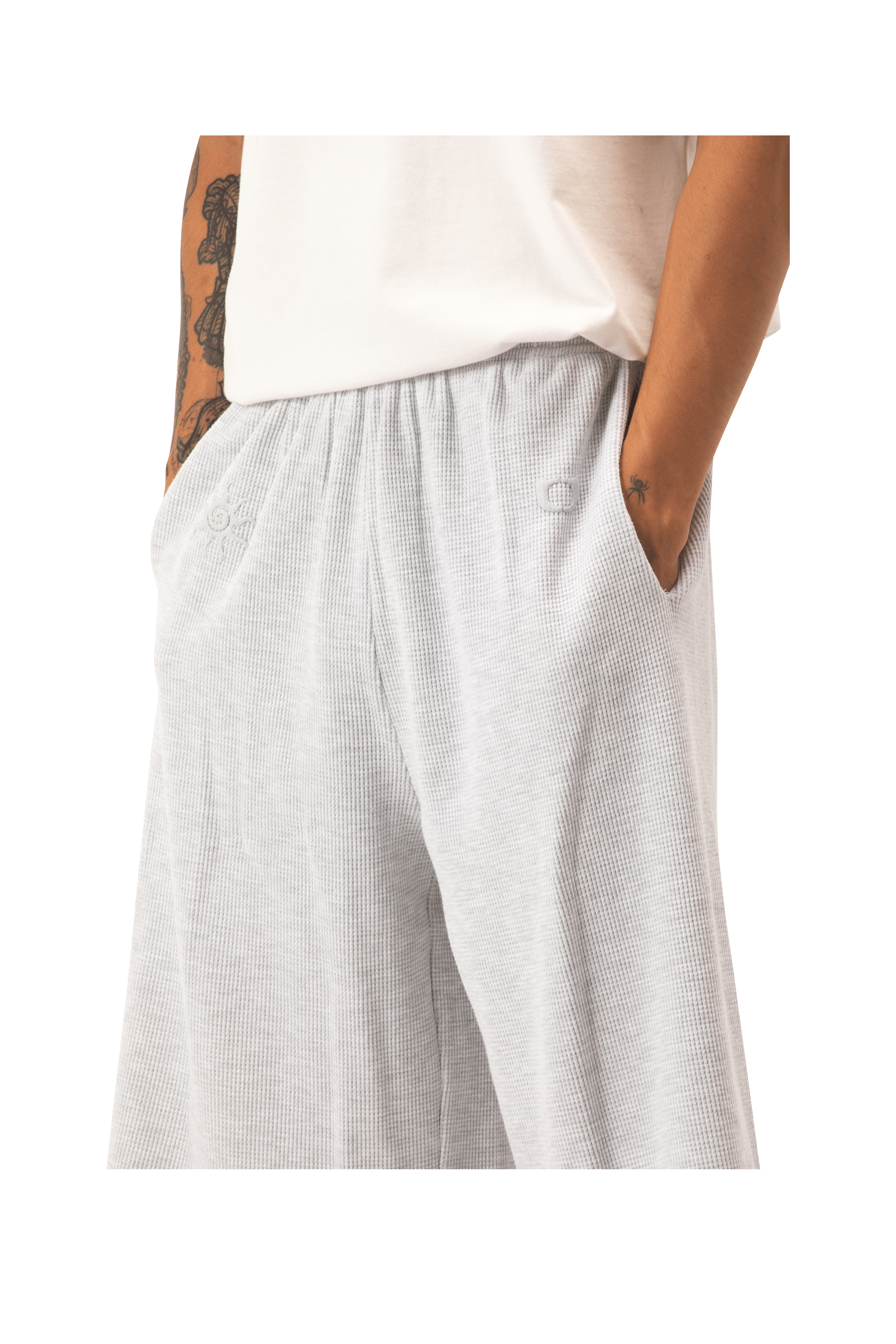 Cropped Waffle Pant