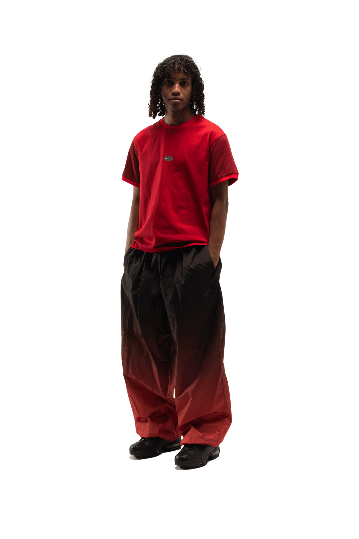 Italy Gradient Nylon Track Pant
