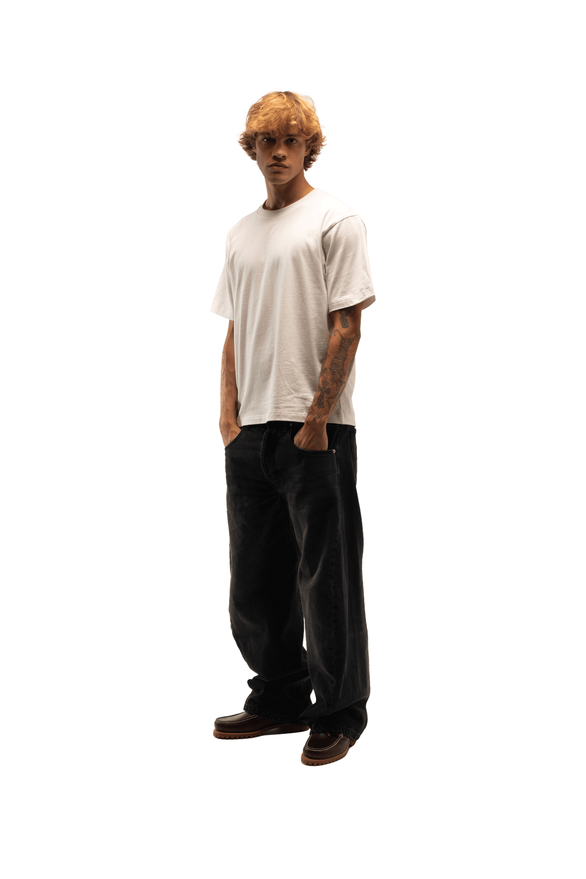 Engineered Washed Denim Pant