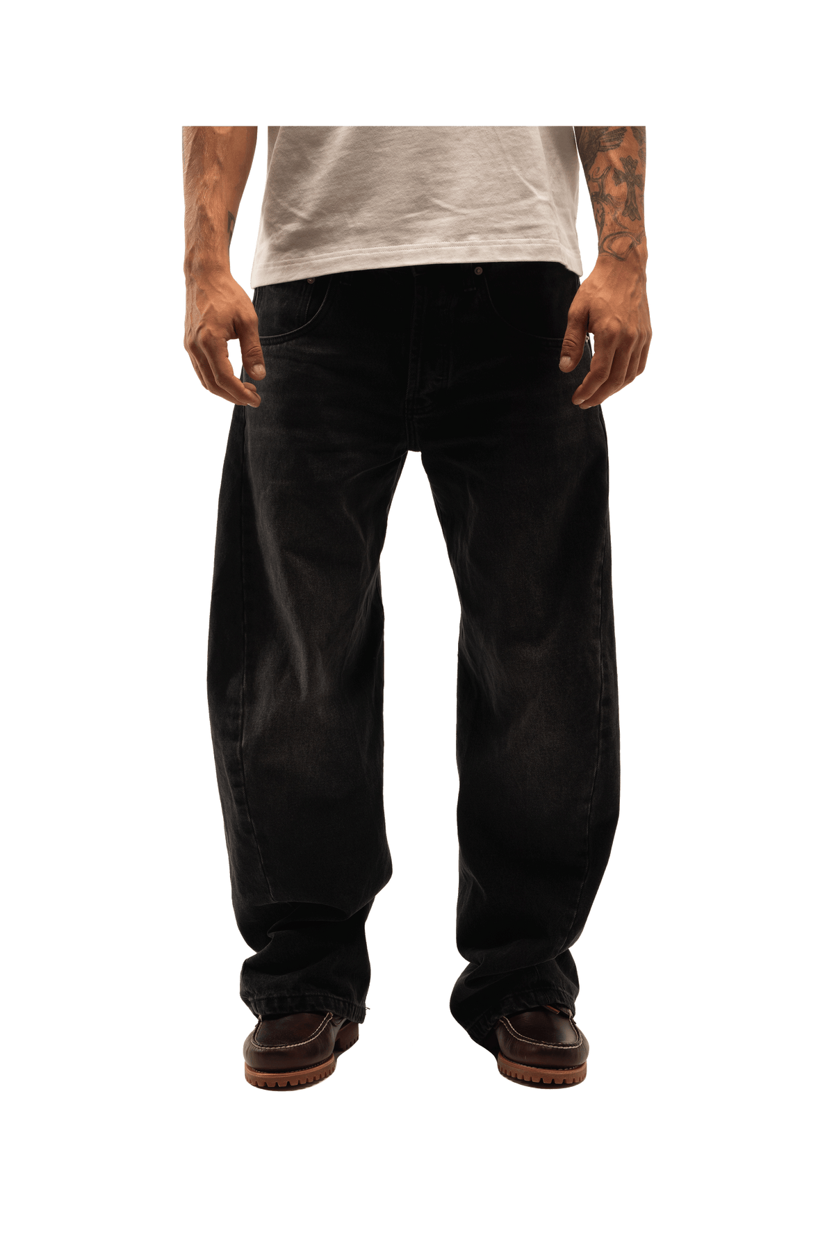 Engineered Washed Denim Pant