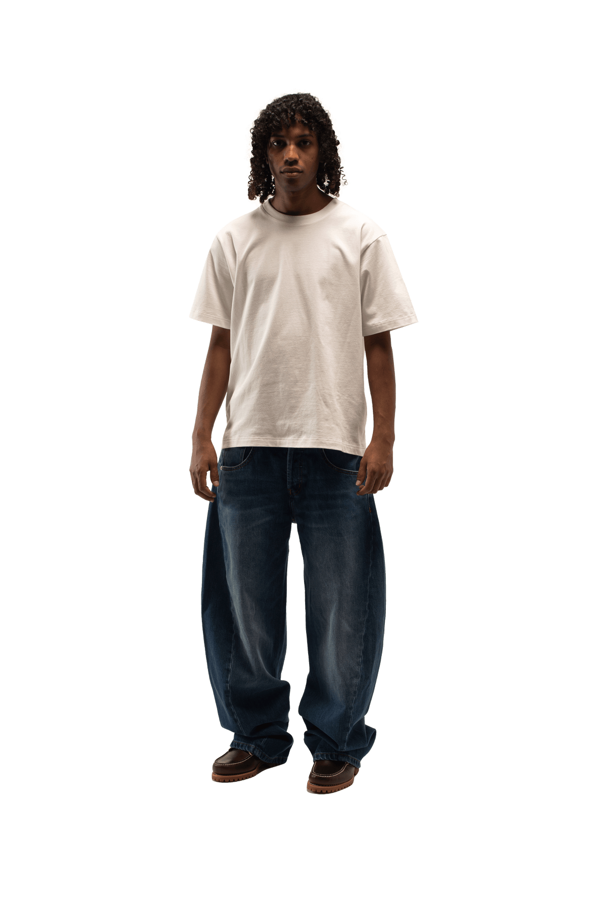 Engineered Washed Denim Pant