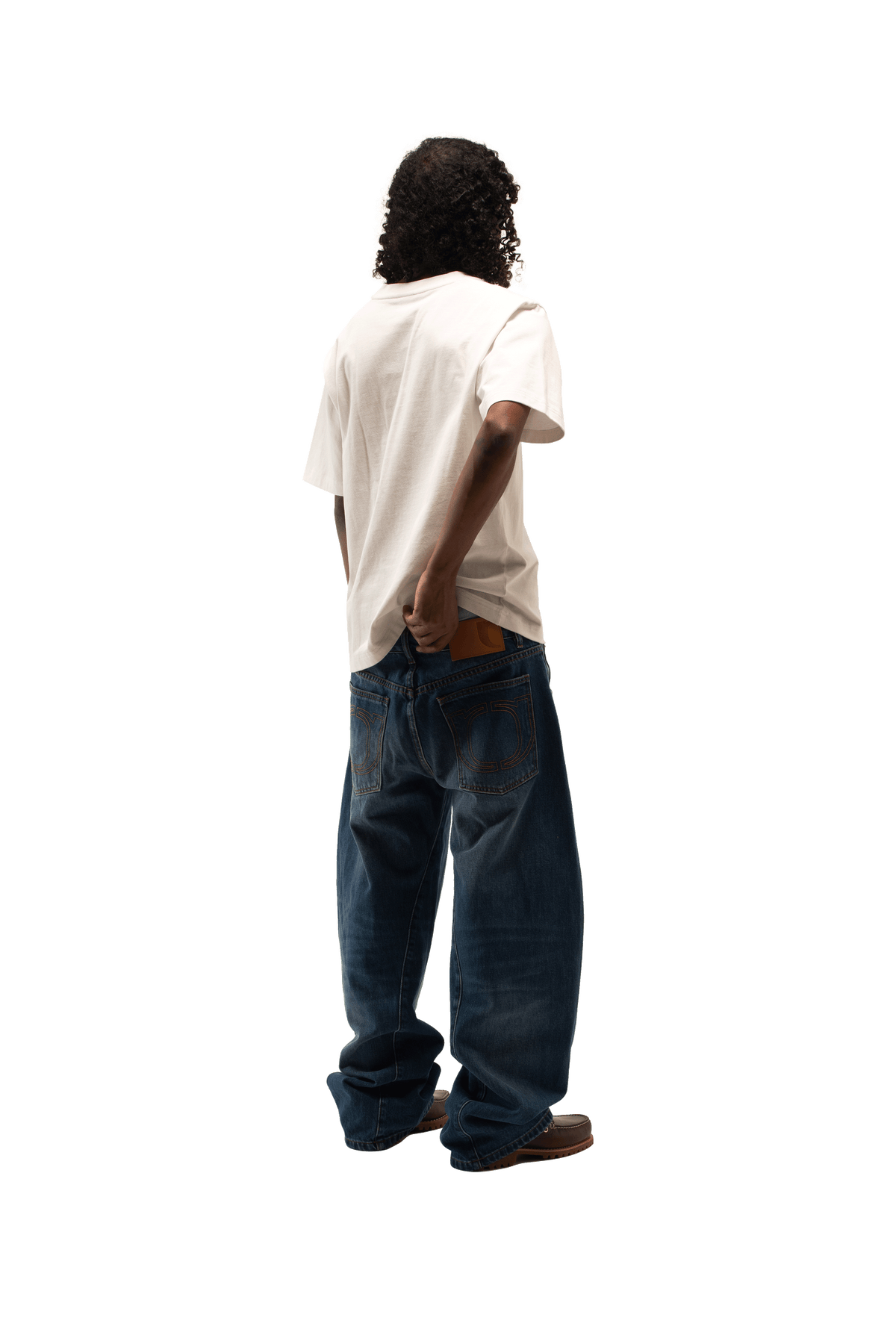 Engineered Washed Denim Pant