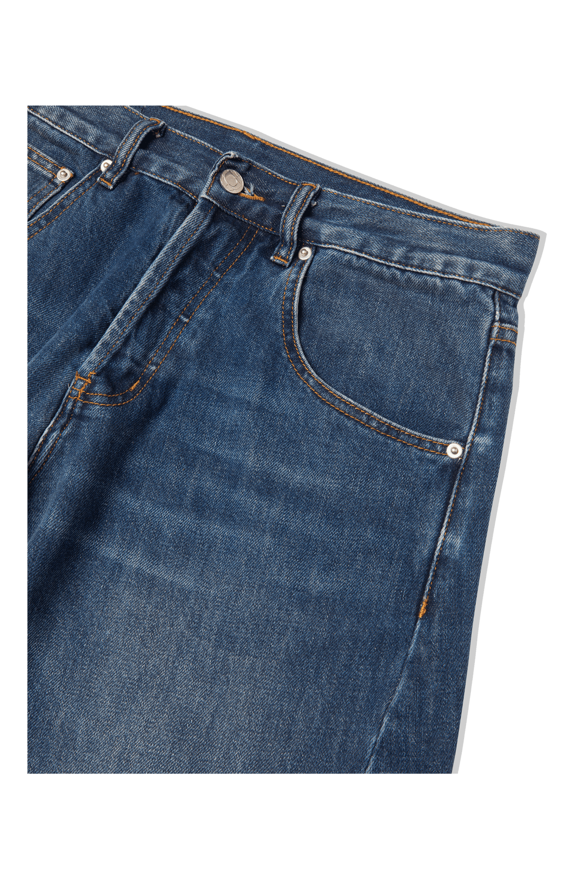 Engineered Washed Denim Pant
