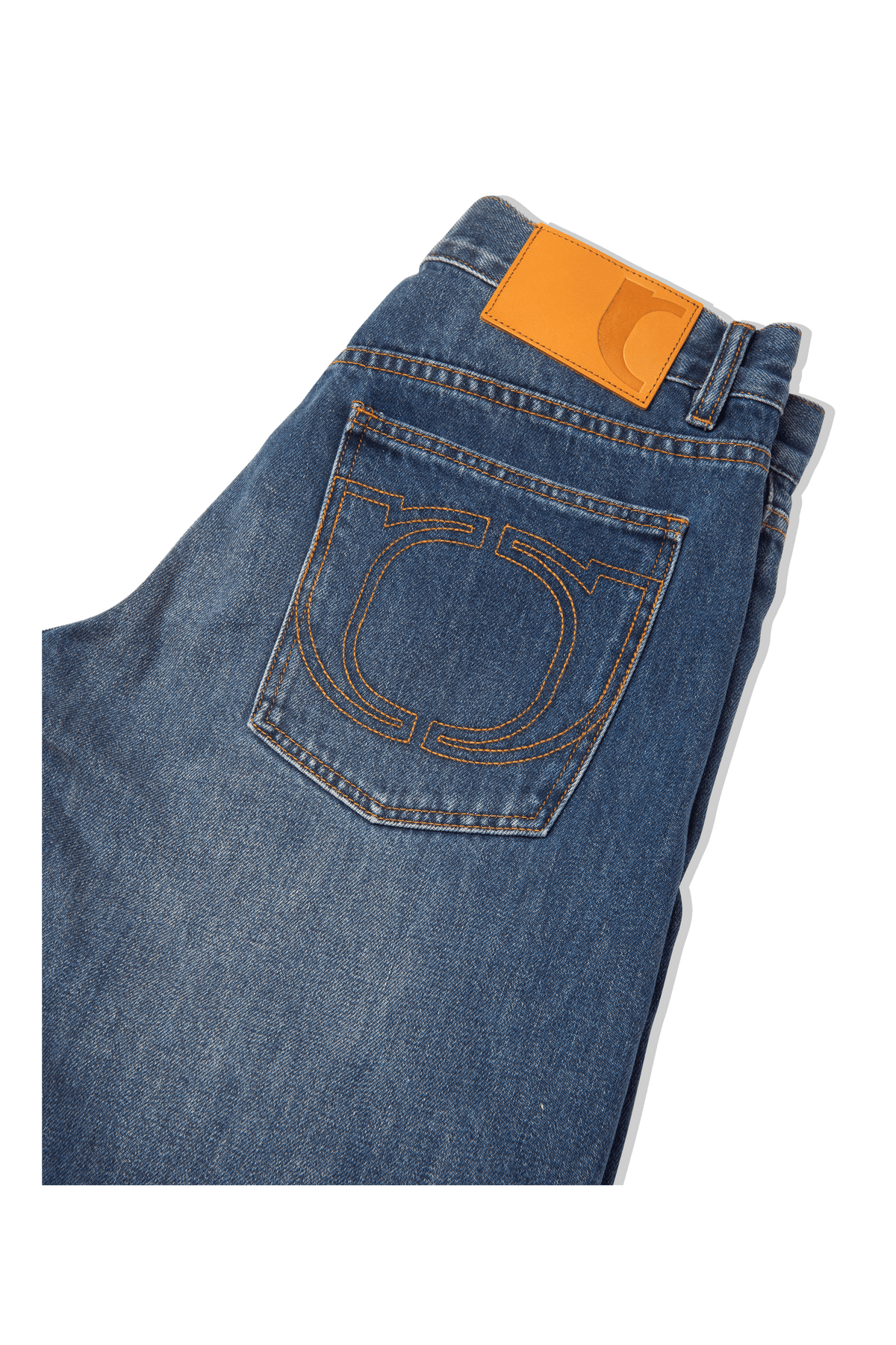 Engineered Washed Denim Pant