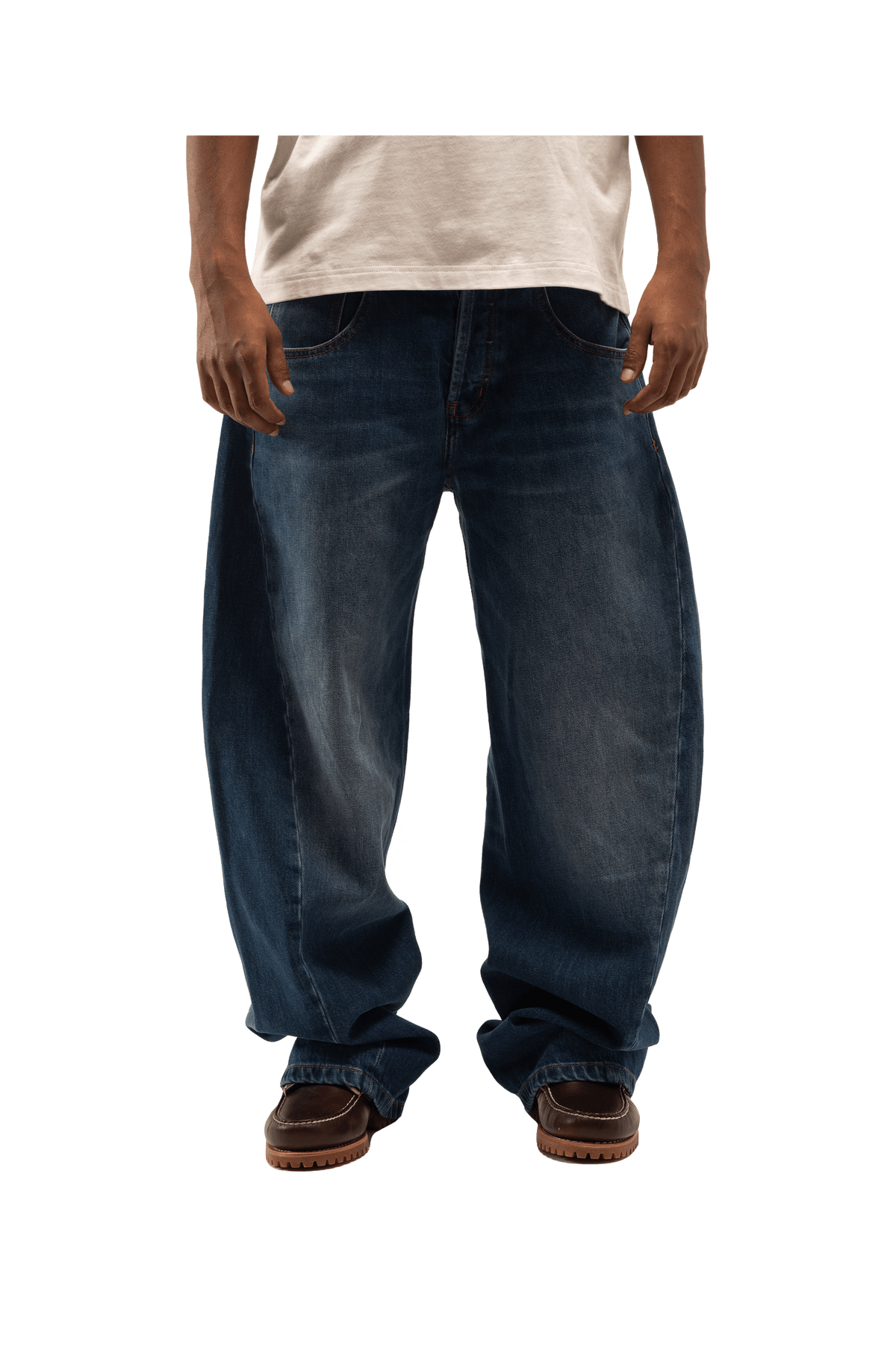 Engineered Washed Denim Pant