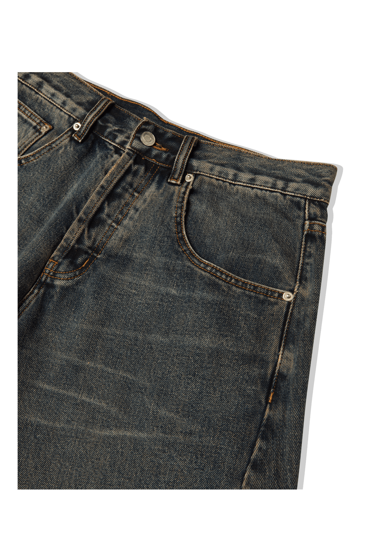 Engineered Washed Denim Pant