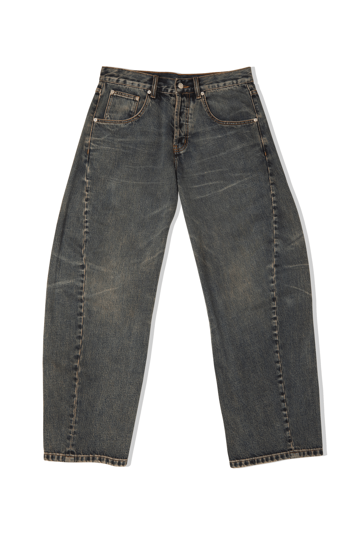 Engineered Washed Denim Pant