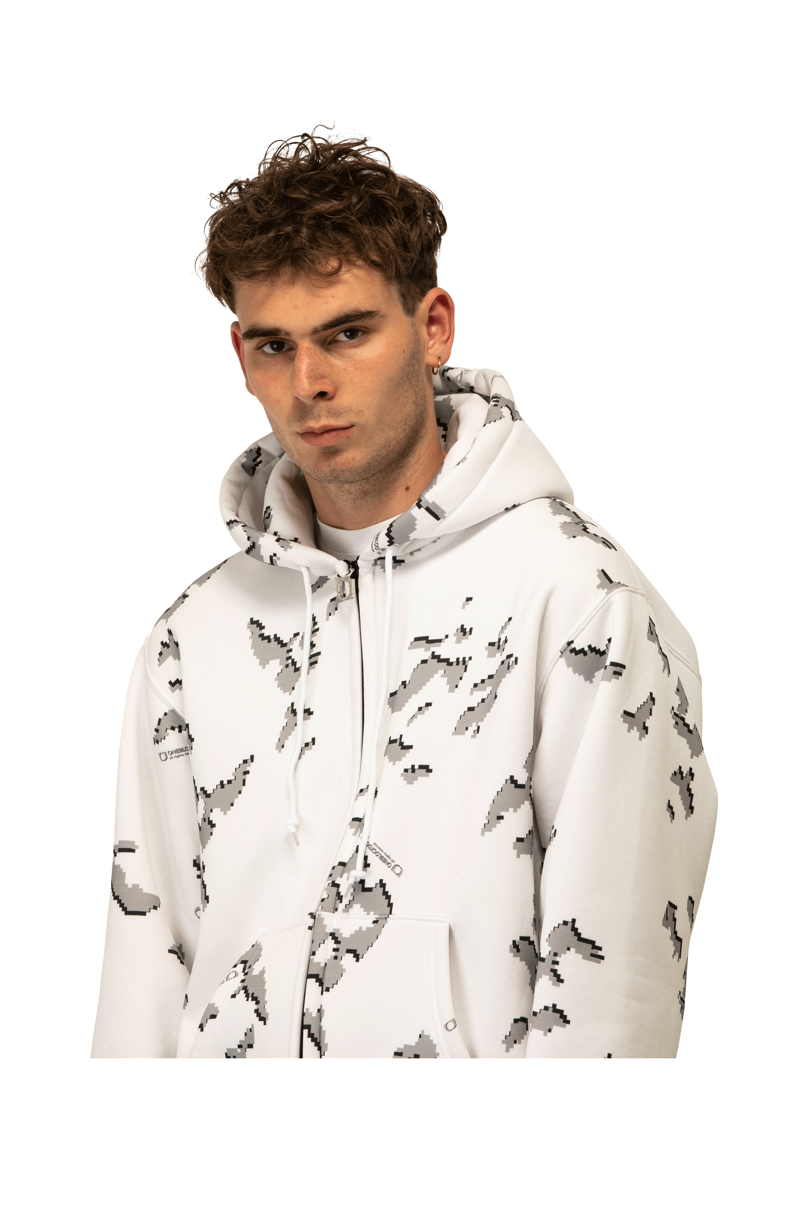 Artic Digi Camo Zipped Hoodie