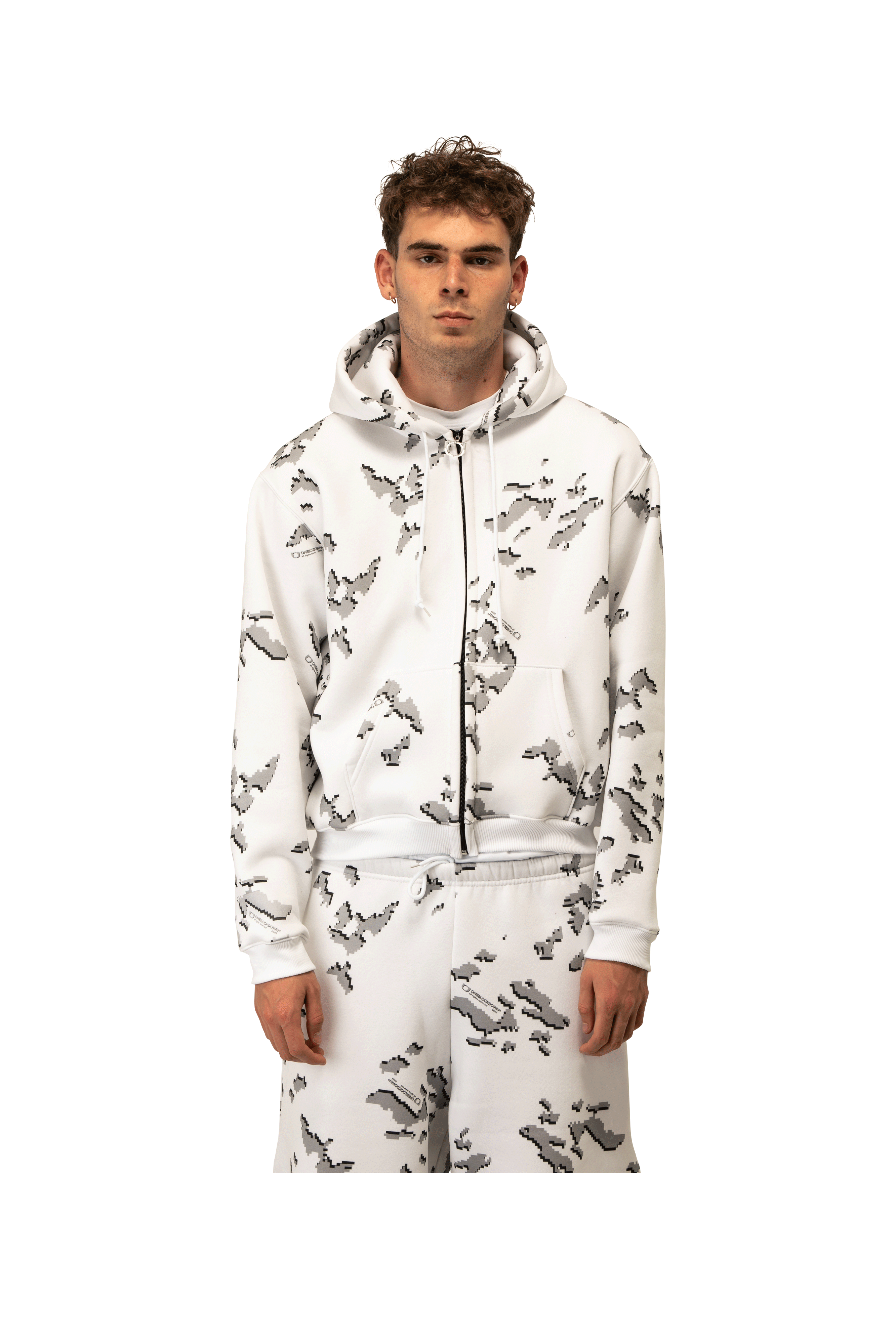 Artic Digi Camo Zipped Hoodie