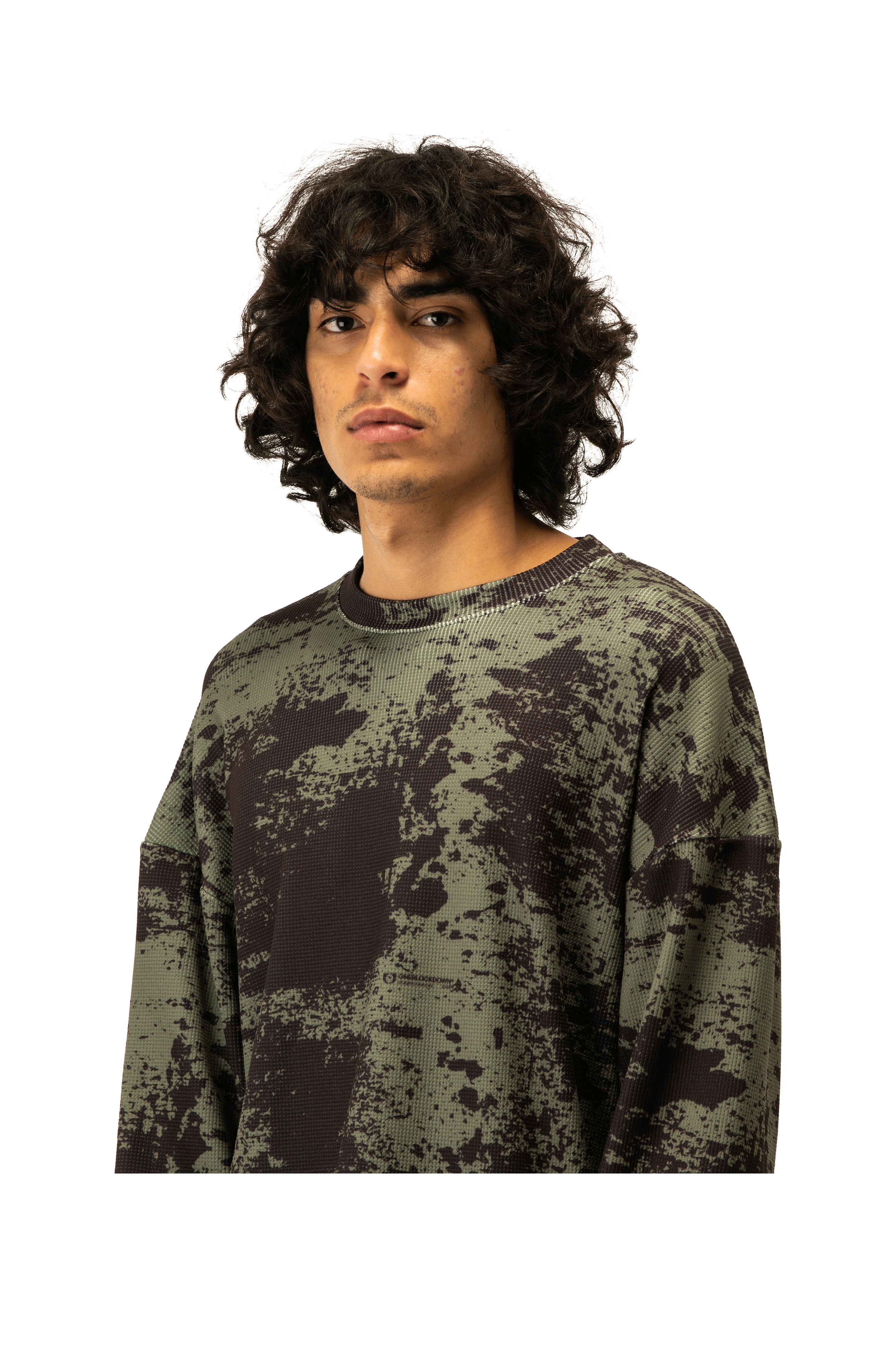 Woods Digi Camo Waffle Crewneck