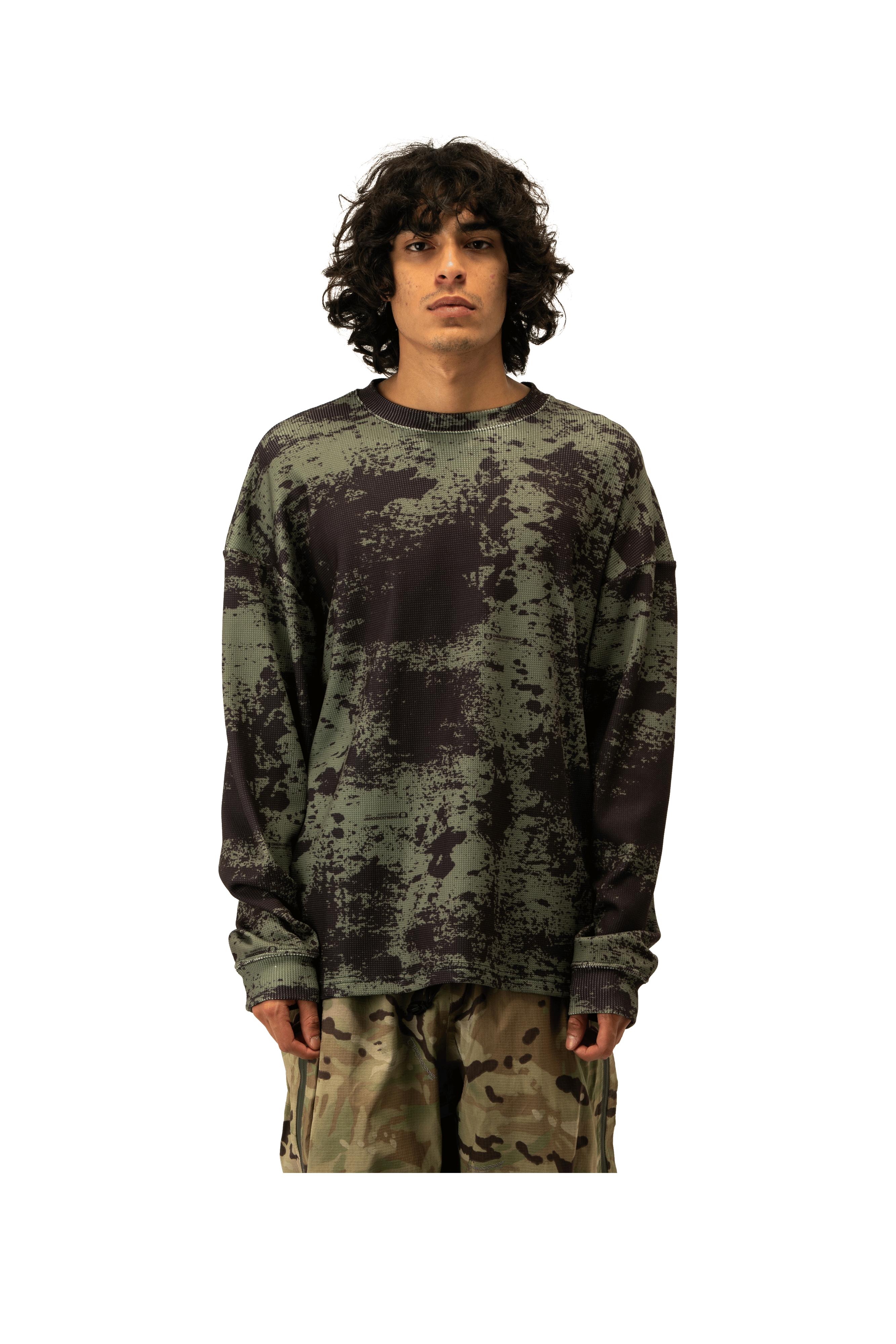 Woods Digi Camo Waffle Crewneck