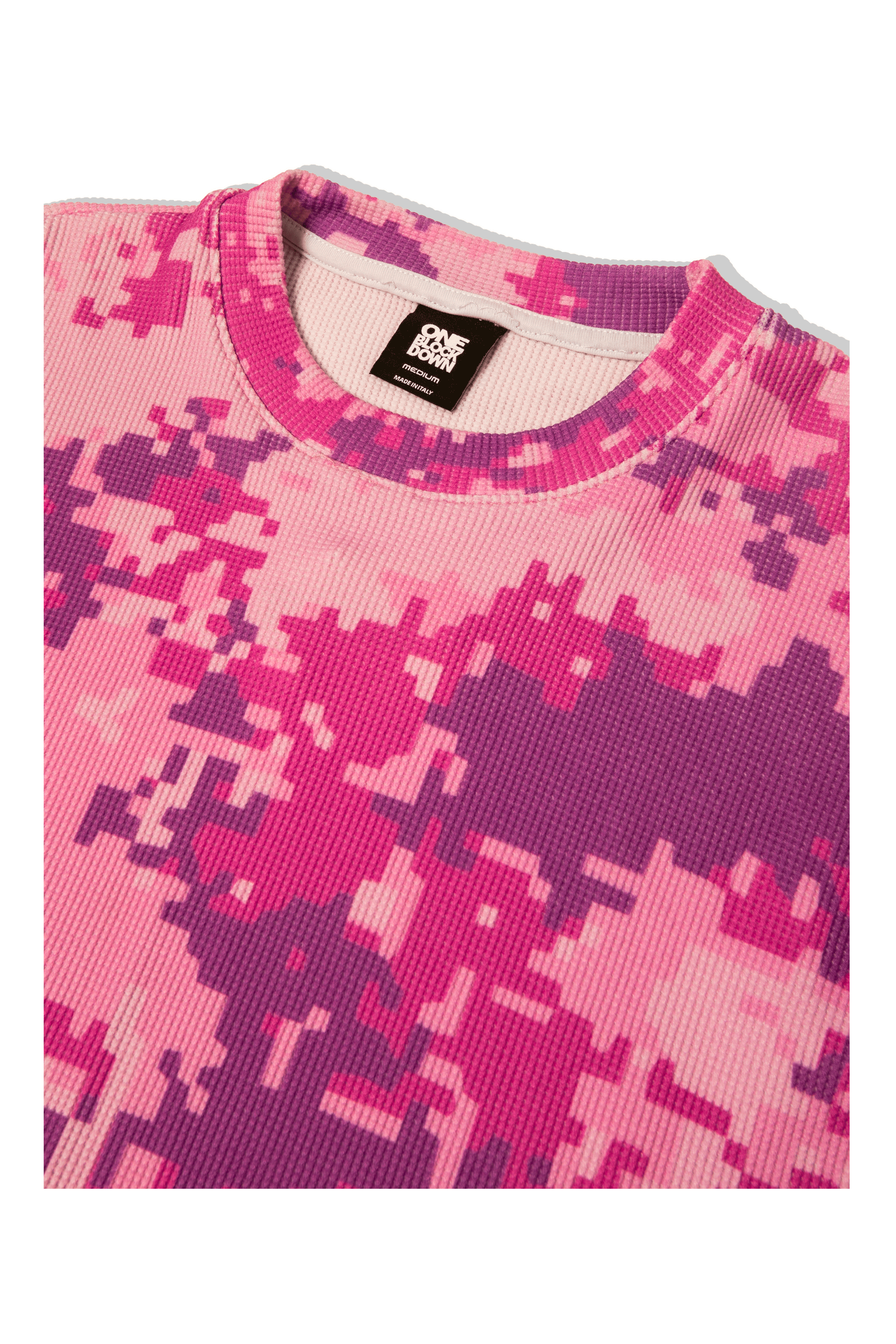 Pink Digi Camo Waffle Crewneck