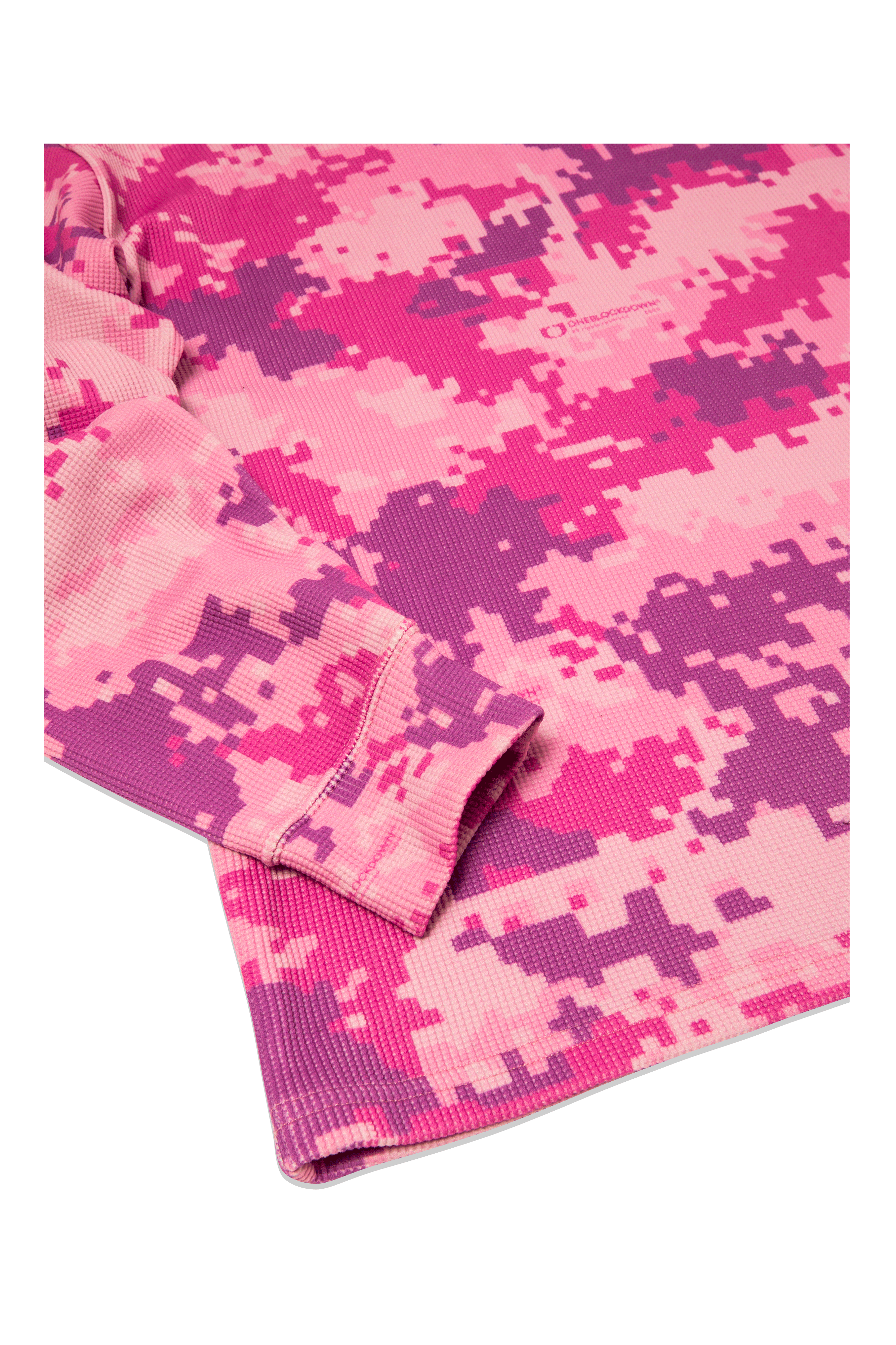 Pink Digi Camo Waffle Crewneck