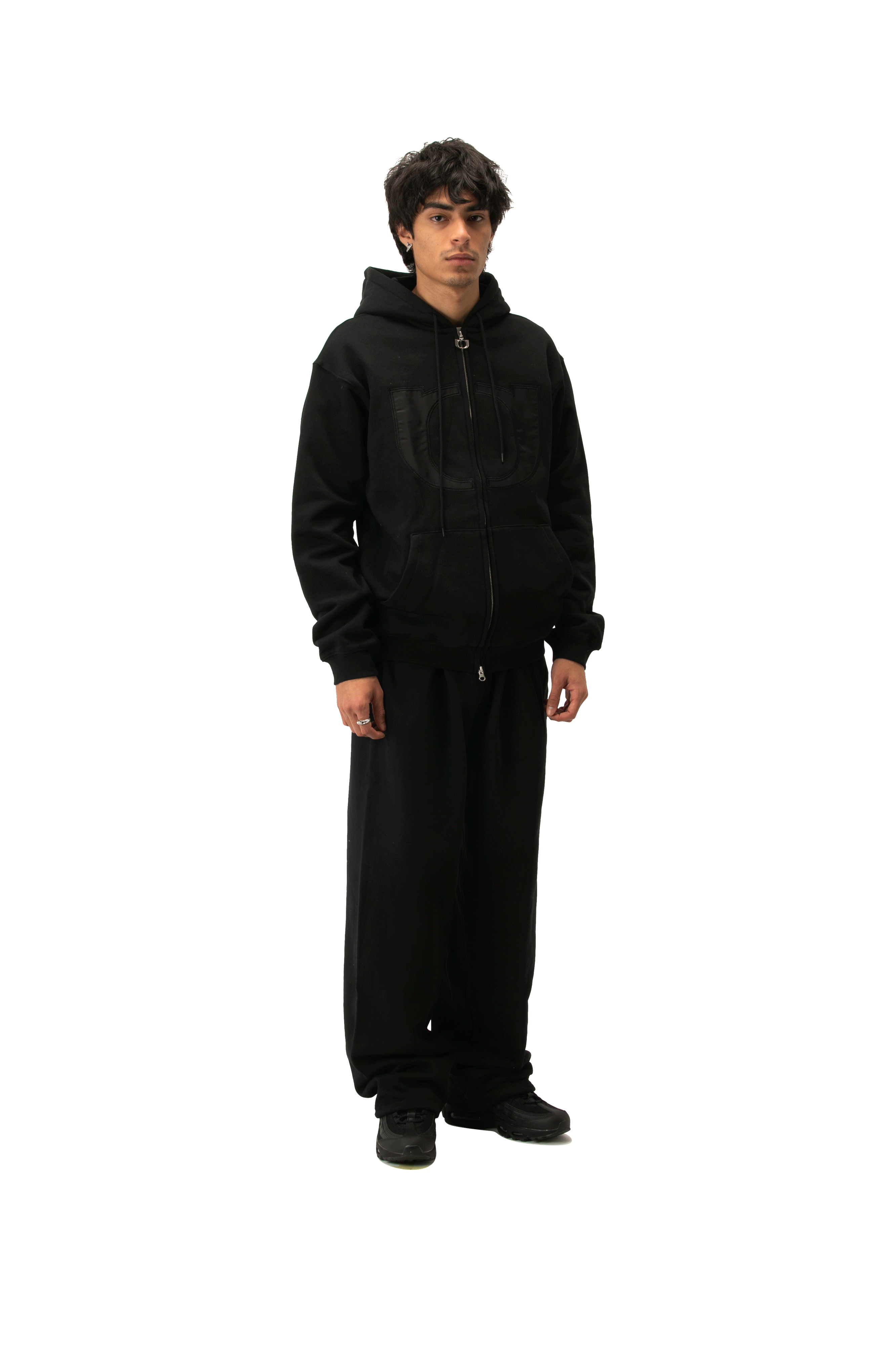 Embroidered Logo Hoodie Zip