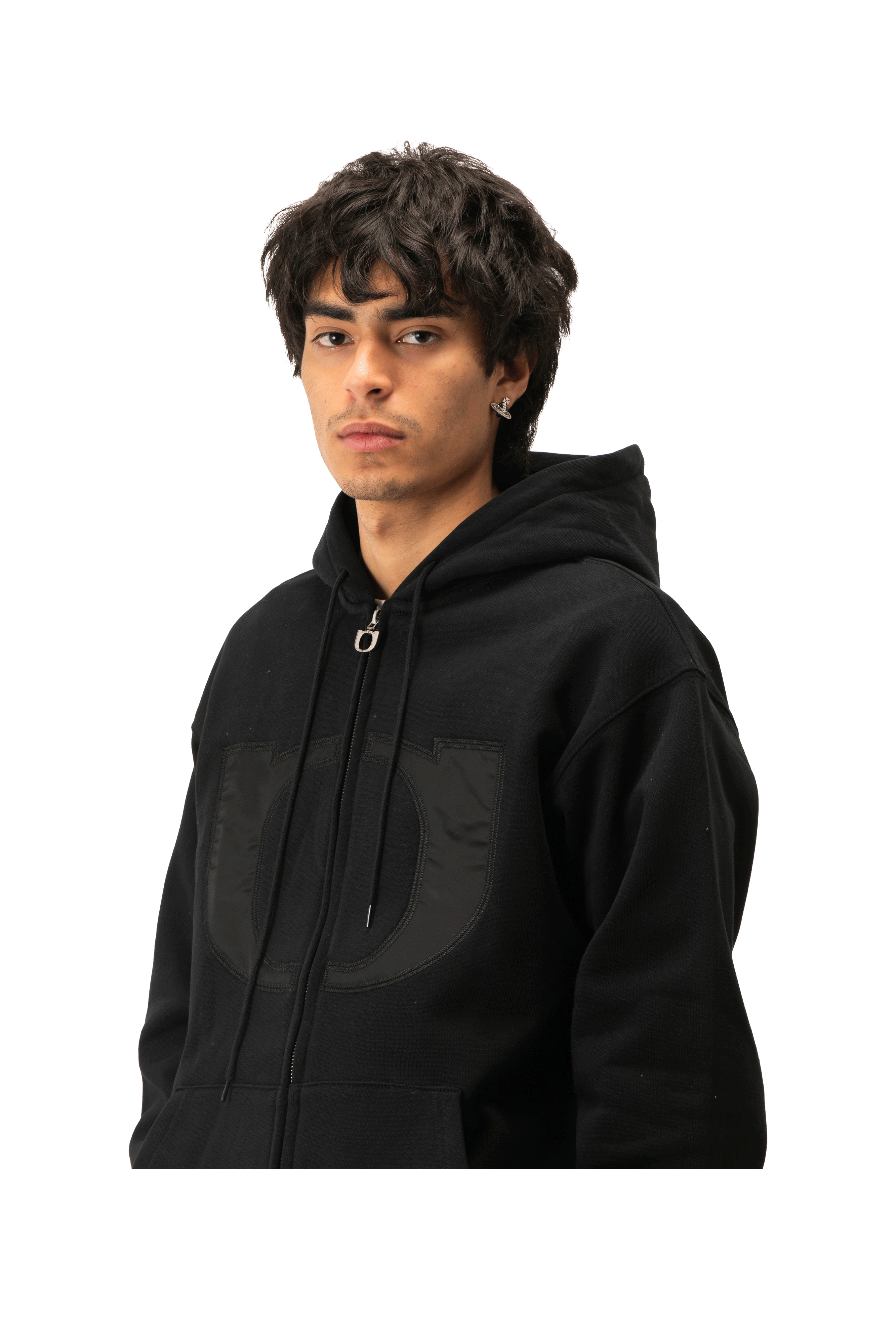 Embroidered Logo Hoodie Zip